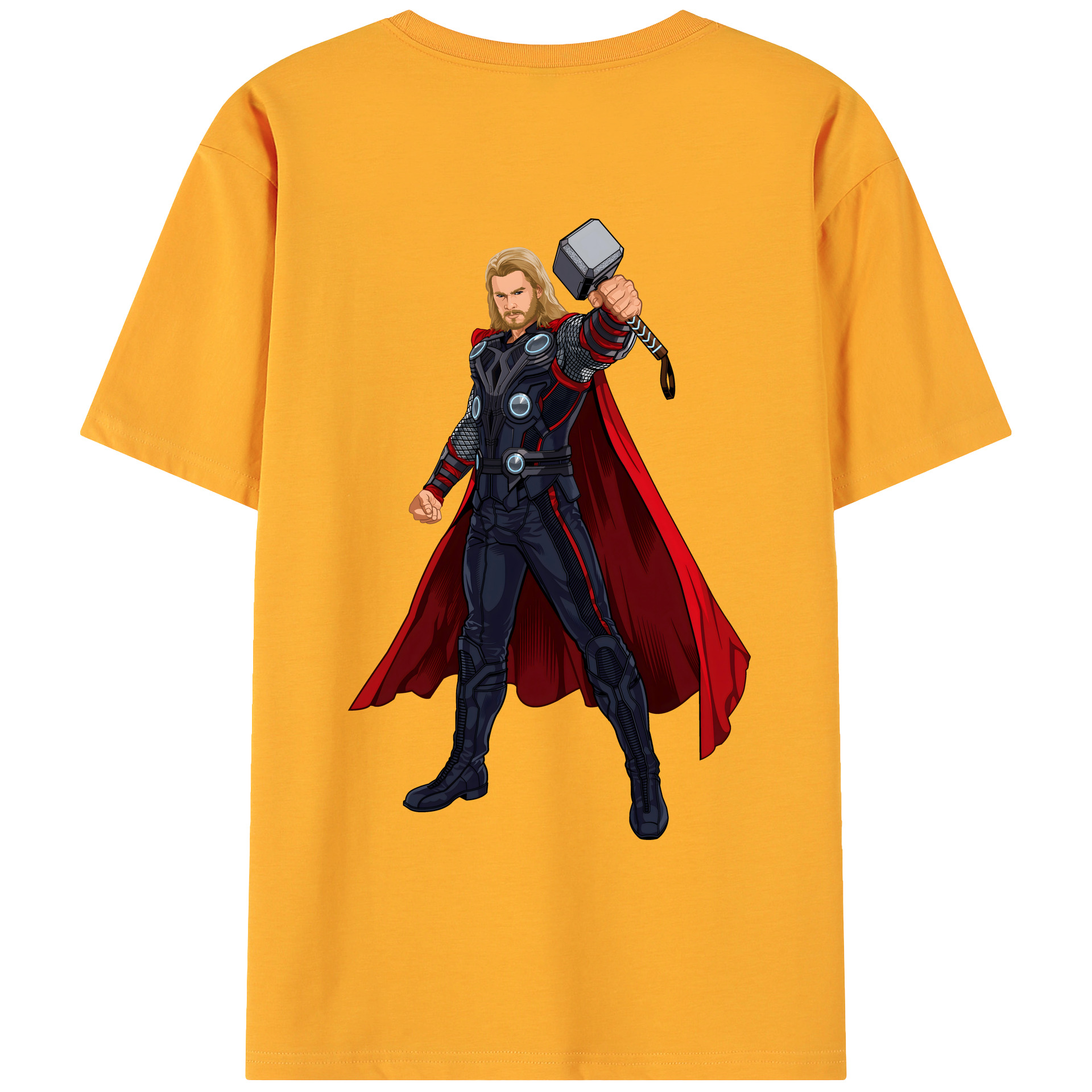 （画像用） アベンジャーズ The Avengers 綿100％ メンズ半袖Tシャツ（バックプリント） 通気性