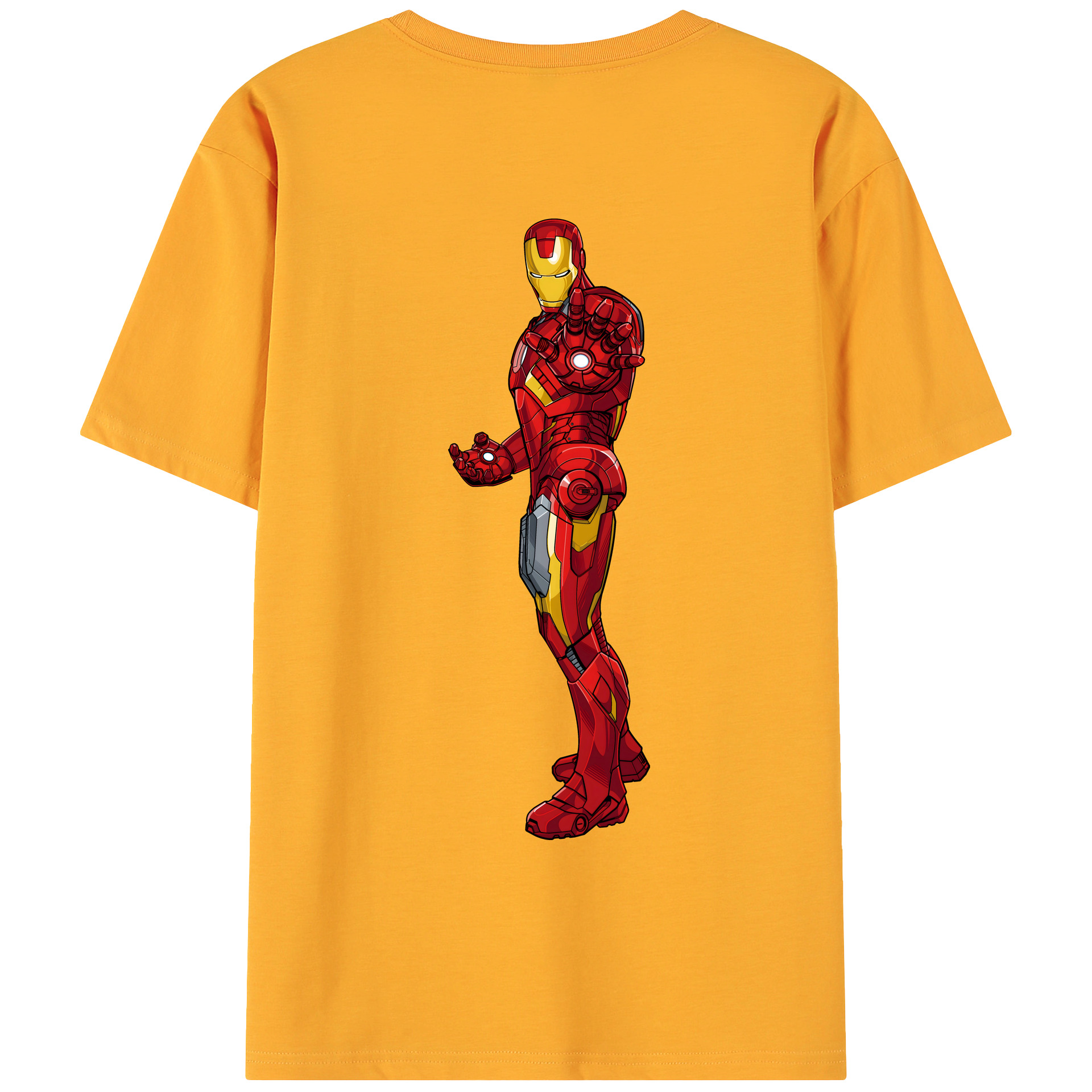 （画像用） アベンジャーズ The Avengers 綿100％ メンズ半袖Tシャツ（バックプリント） 通気性