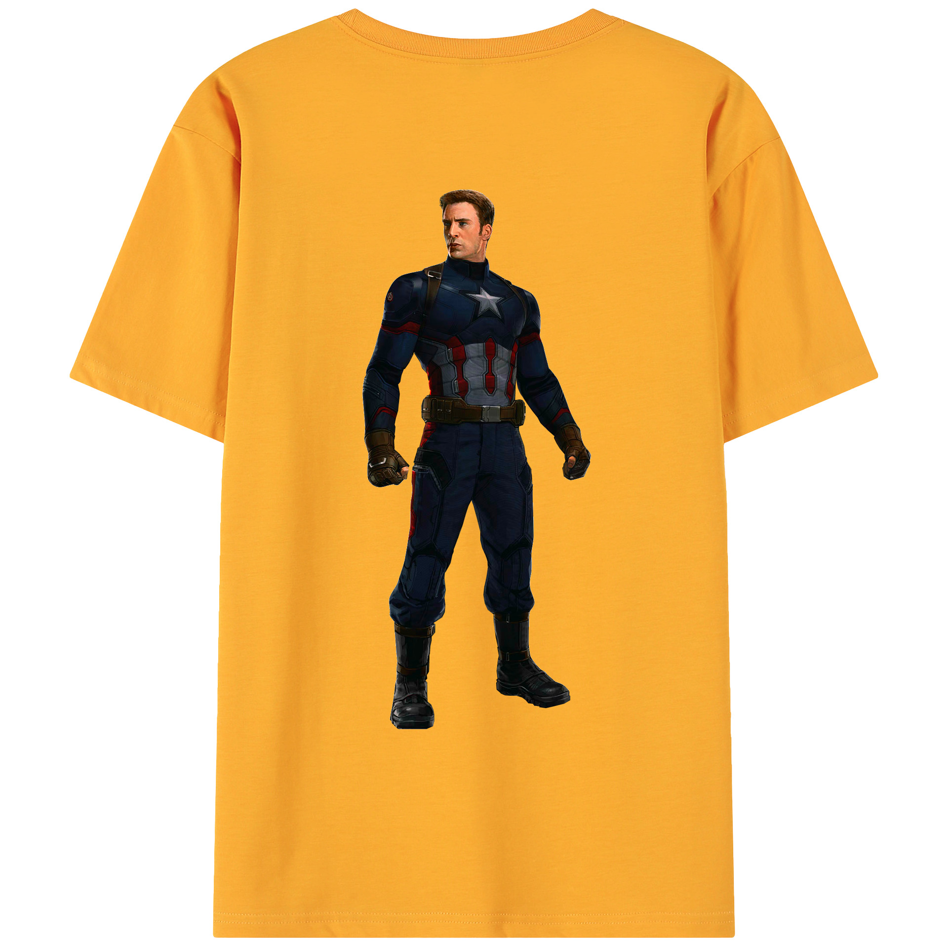 （画像用） アベンジャーズ The Avengers 綿100％ メンズ半袖Tシャツ（バックプリント） 通気性