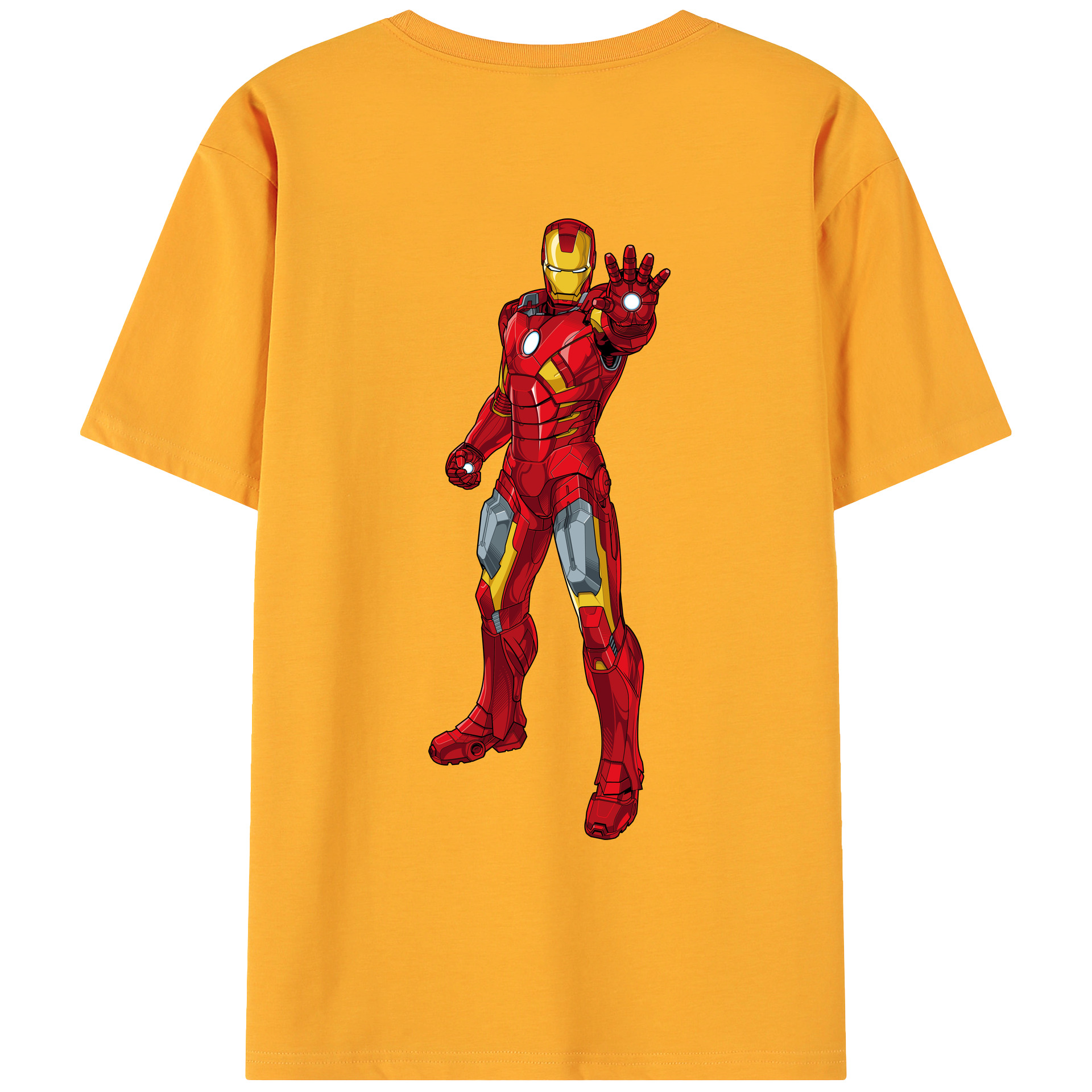 （画像用） アベンジャーズ The Avengers 綿100％ メンズ半袖Tシャツ（バックプリント） 通気性