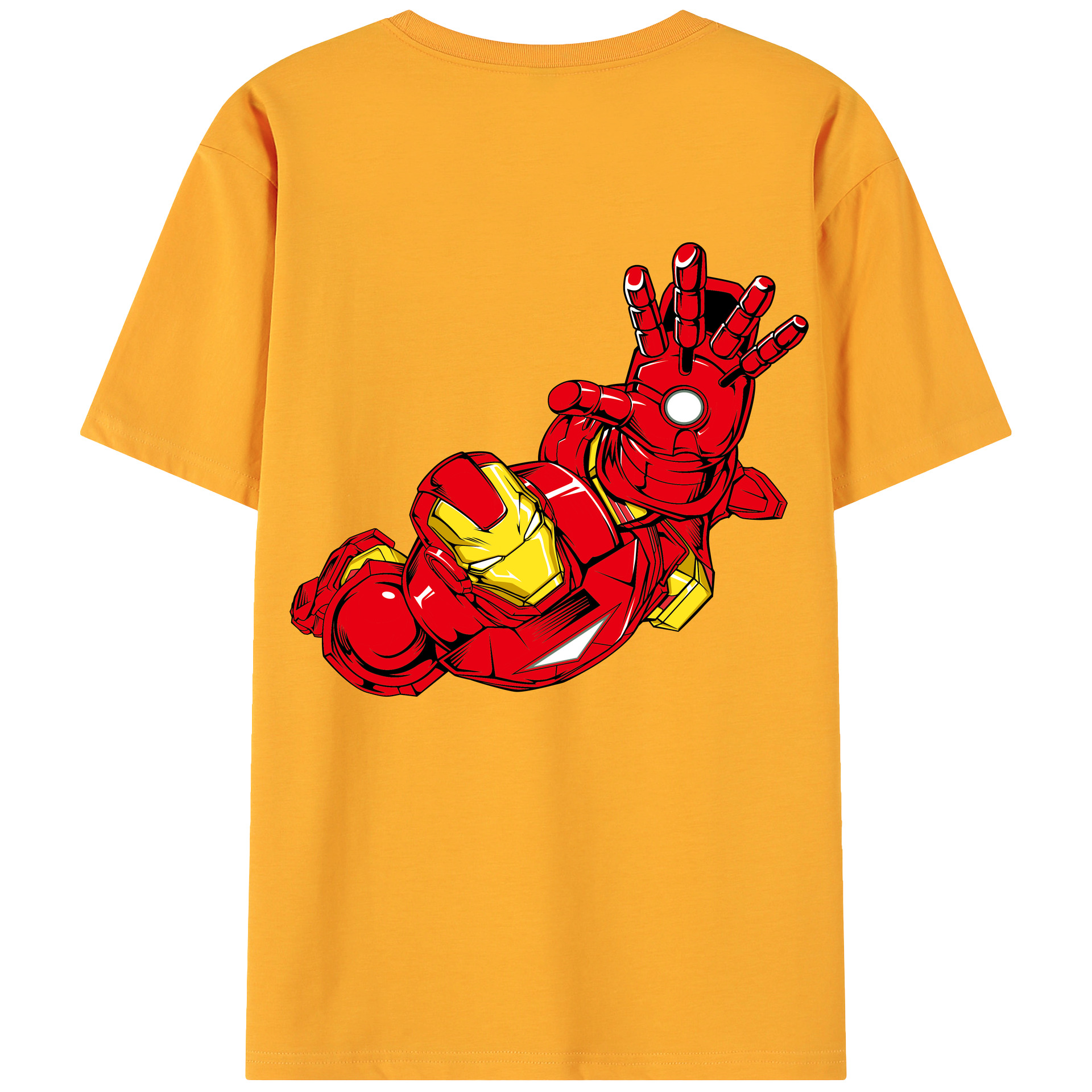 （画像用） アベンジャーズ The Avengers 綿100％ メンズ半袖Tシャツ（バックプリント） 通気性