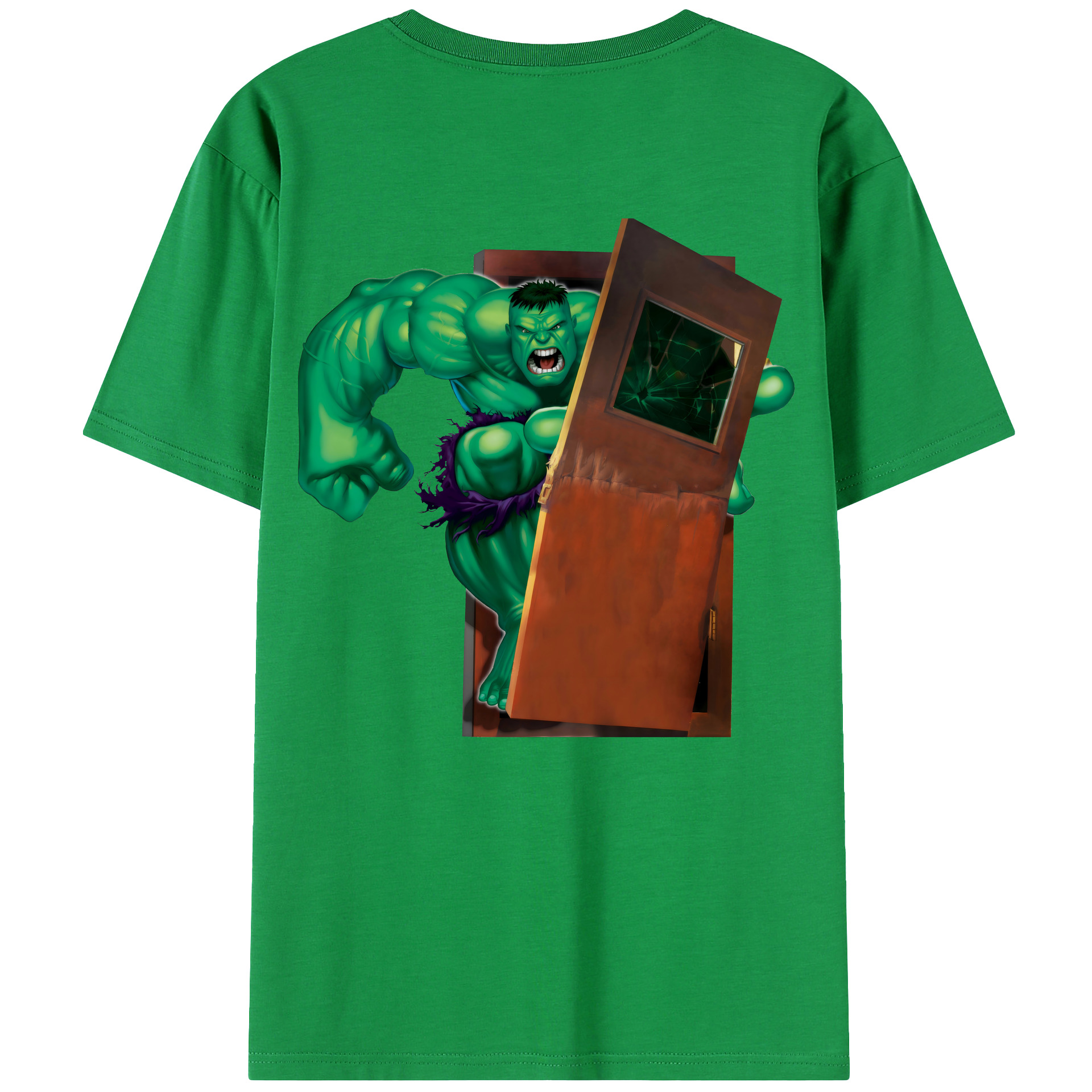 （画像用） アベンジャーズ The Avengers 綿100％ メンズ半袖Tシャツ（バックプリント） 通気性