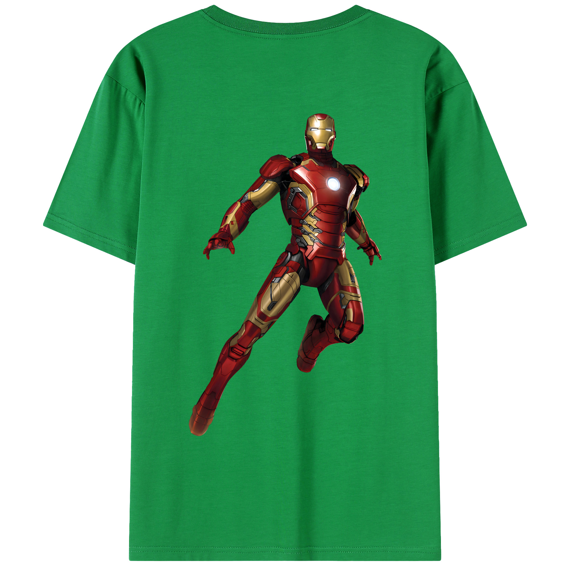 （画像用） アベンジャーズ The Avengers 綿100％ メンズ半袖Tシャツ（バックプリント） 通気性