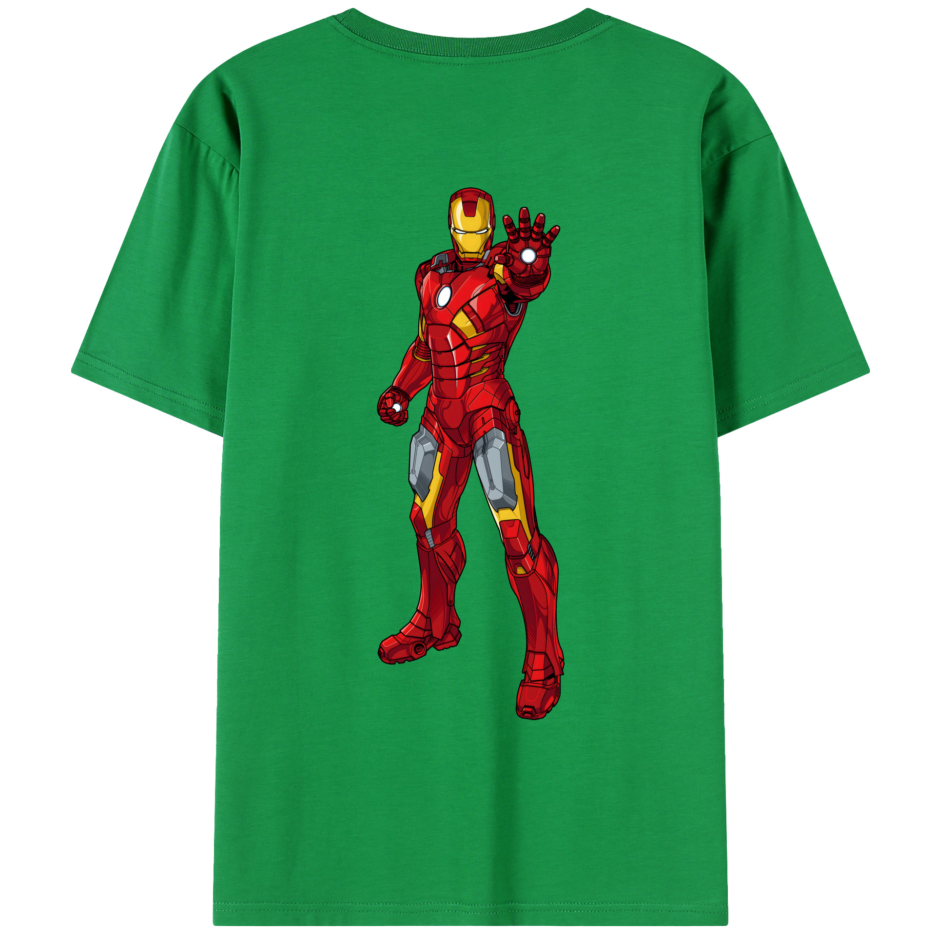 （画像用） アベンジャーズ The Avengers 綿100％ メンズ半袖Tシャツ（バックプリント） 通気性