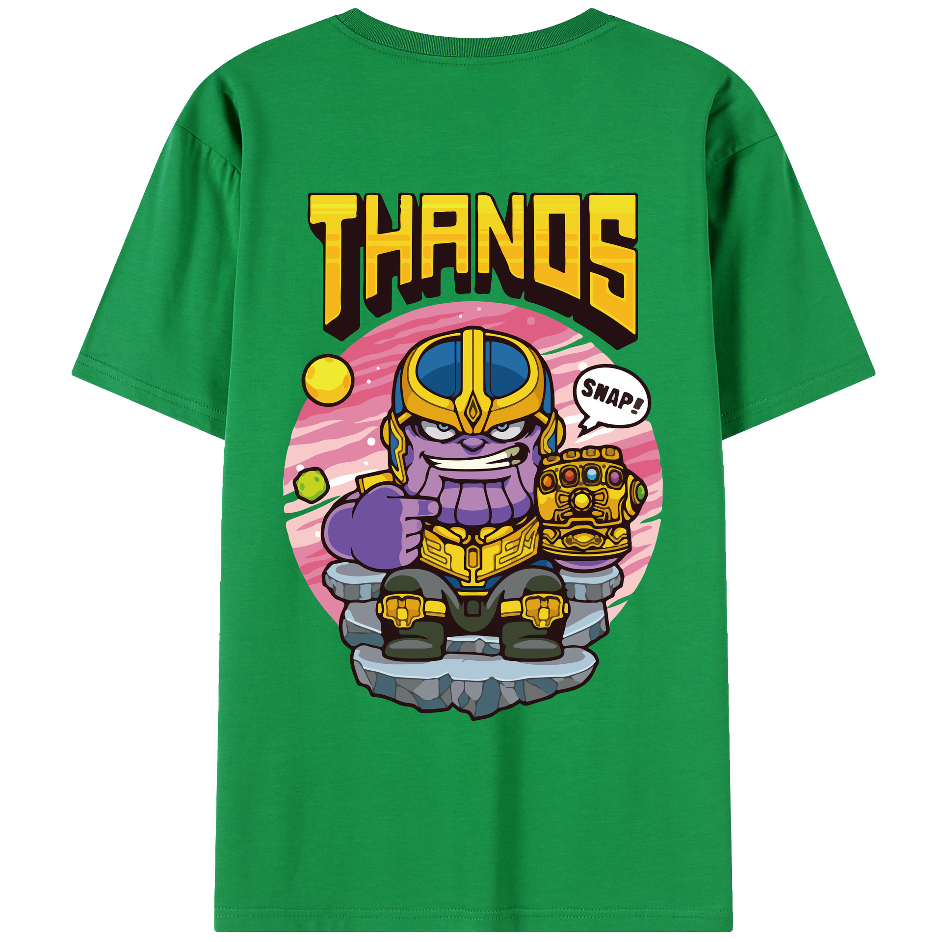 （画像用） アベンジャーズ The Avengers 綿100％ メンズ半袖Tシャツ（バックプリント） 通気性