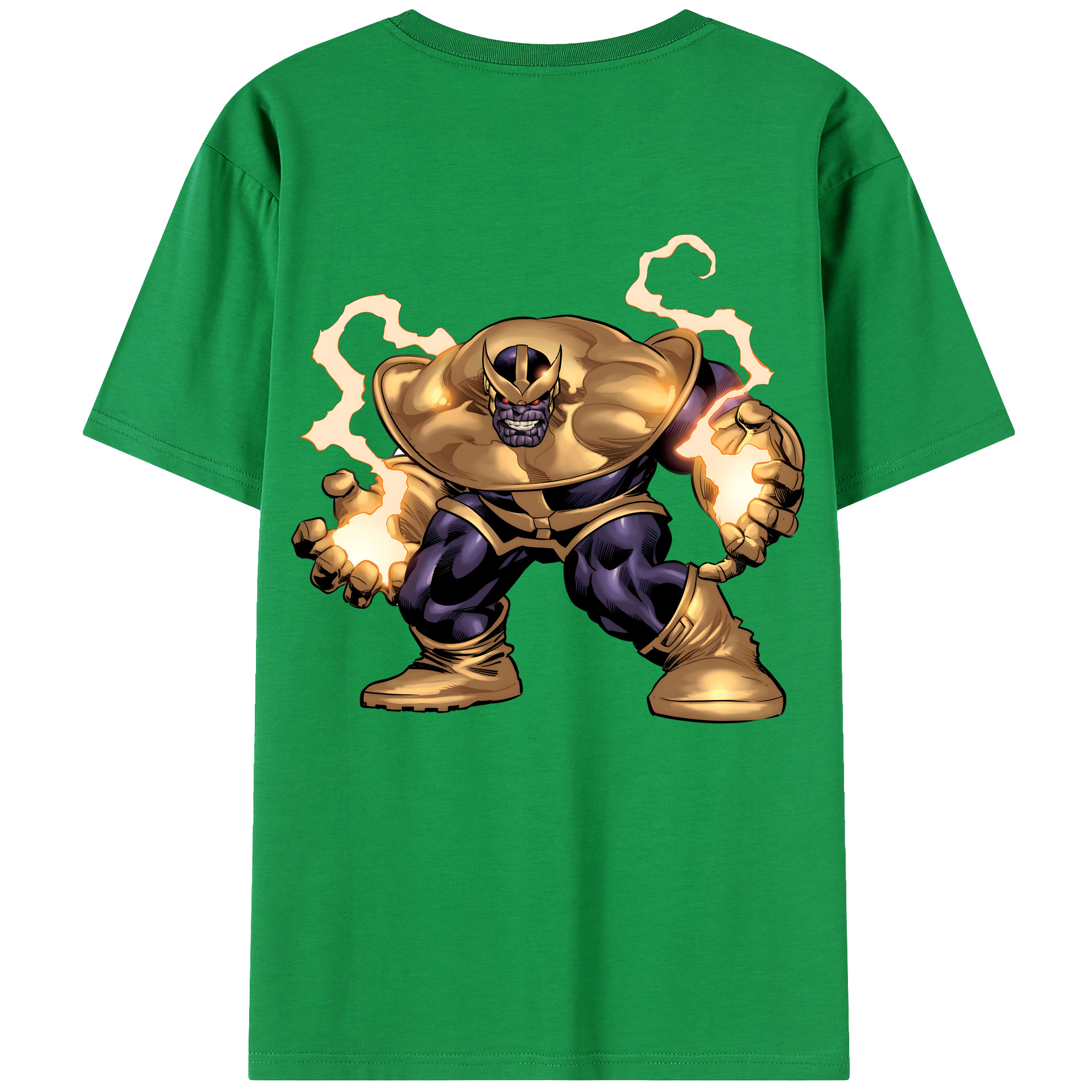 （画像用） アベンジャーズ The Avengers 綿100％ メンズ半袖Tシャツ（バックプリント） 通気性
