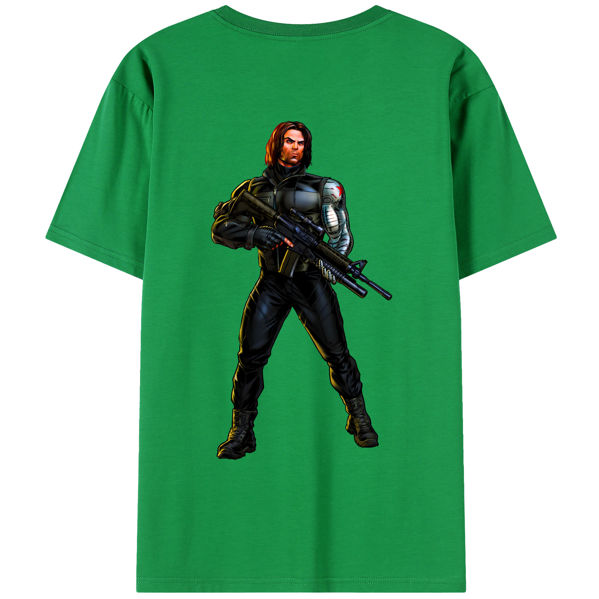 （画像用） アベンジャーズ The Avengers 綿100％ メンズ半袖Tシャツ（バックプリント） 通気性