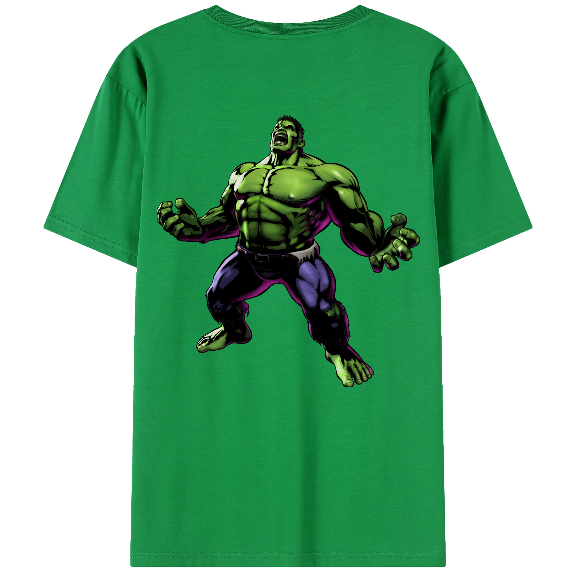 （画像用） アベンジャーズ The Avengers 綿100％ メンズ半袖Tシャツ（バックプリント） 通気性