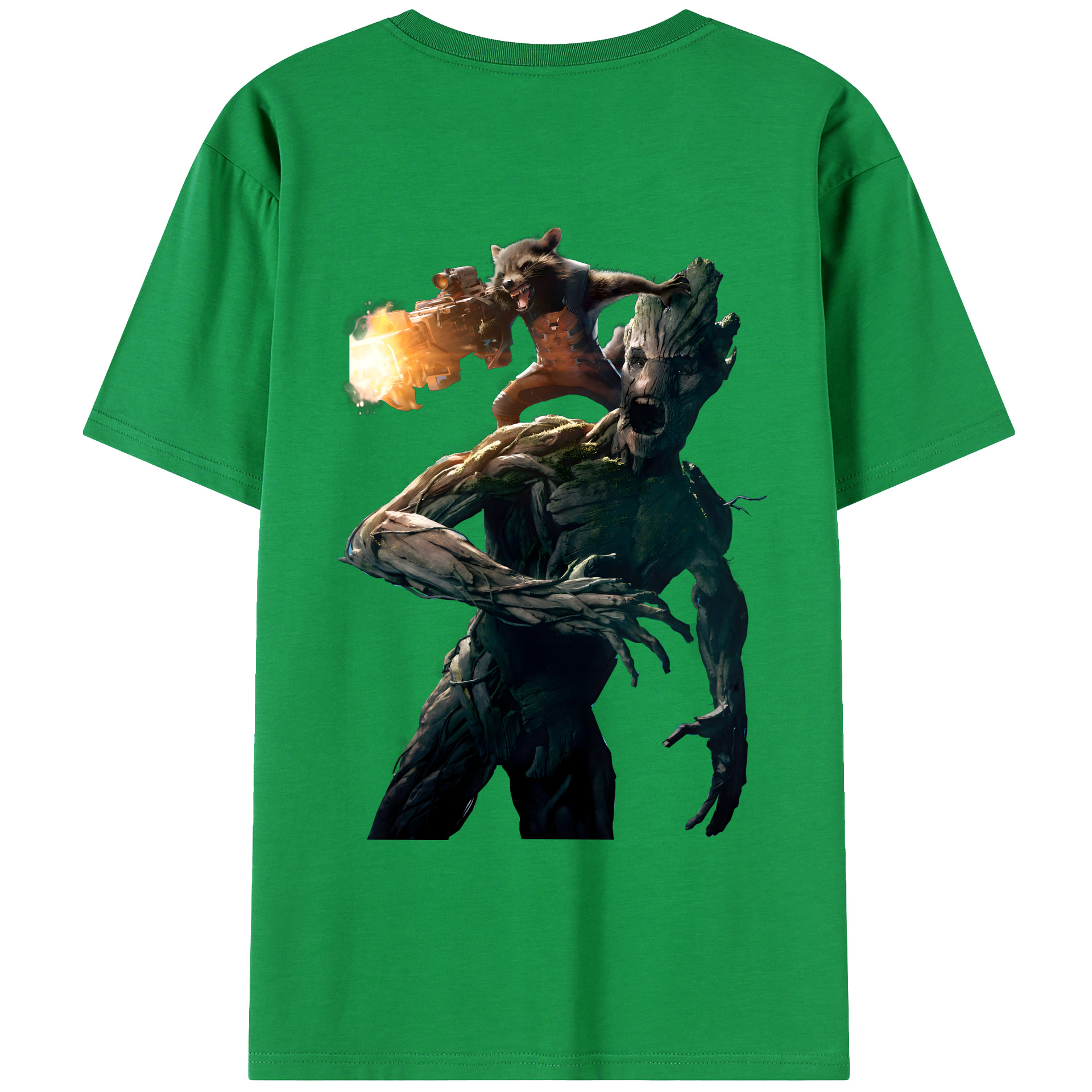（画像用） アベンジャーズ The Avengers 綿100％ メンズ半袖Tシャツ（バックプリント） 通気性