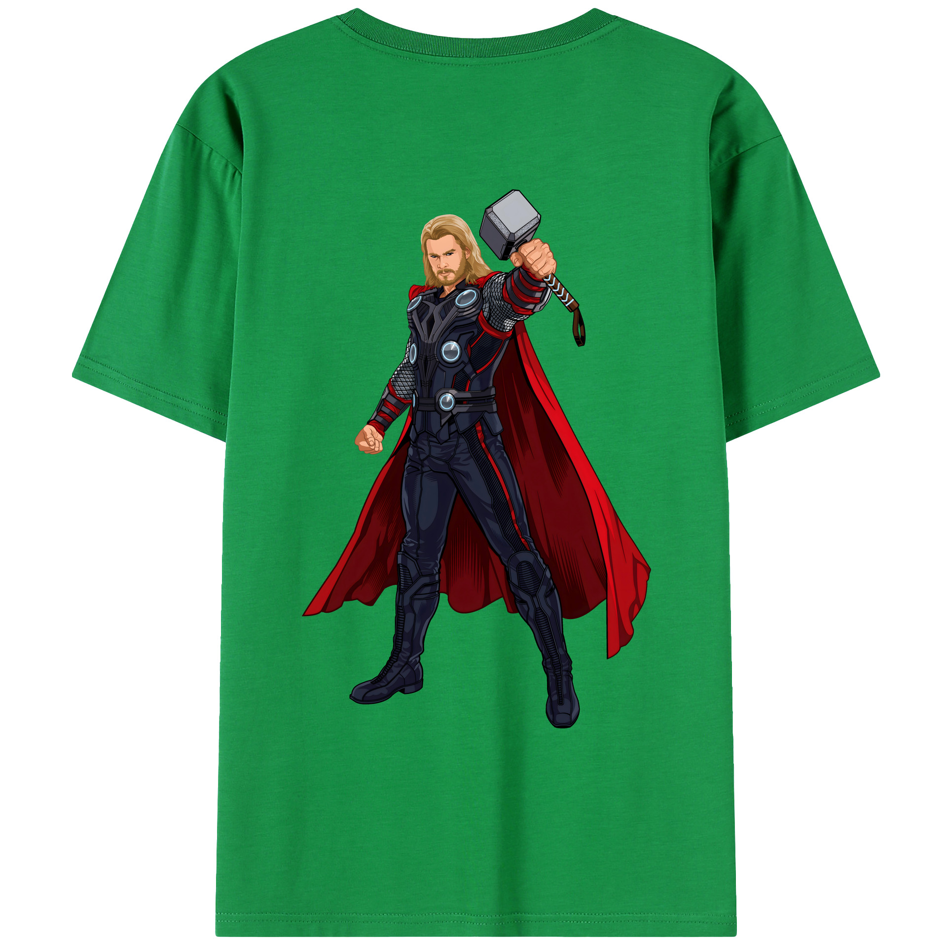 （画像用） アベンジャーズ The Avengers 綿100％ メンズ半袖Tシャツ（バックプリント） 通気性