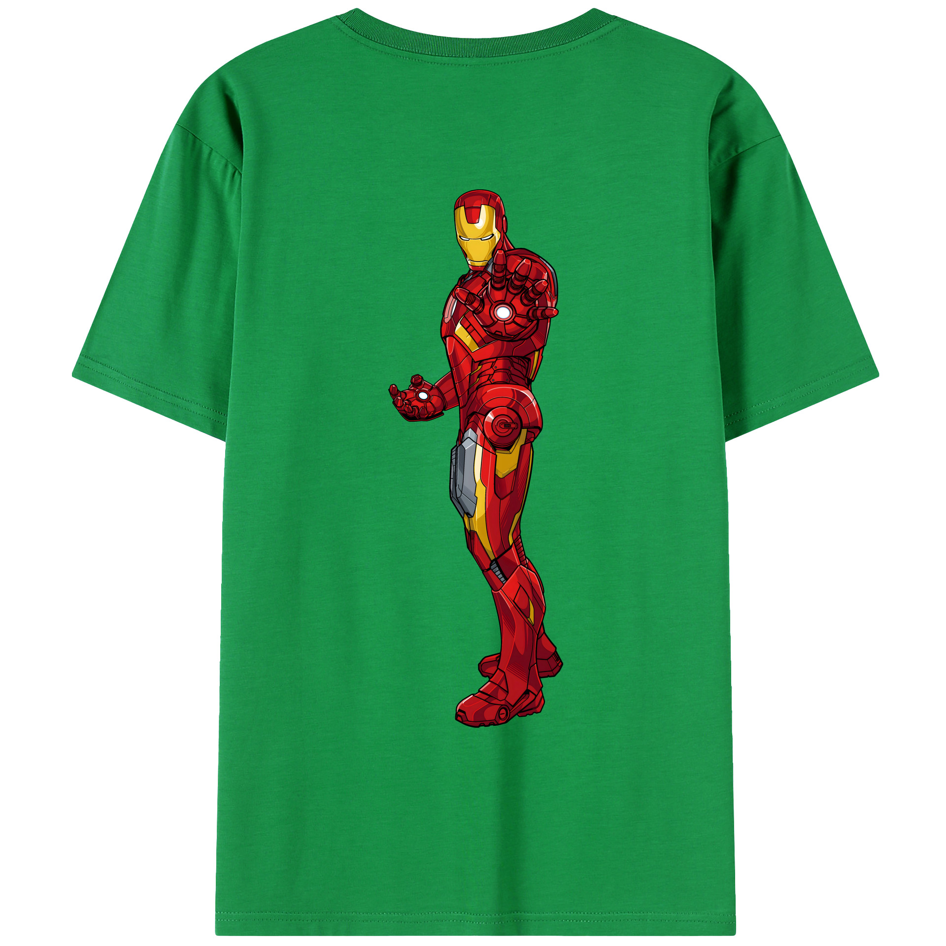 （画像用） アベンジャーズ The Avengers 綿100％ メンズ半袖Tシャツ（バックプリント） 通気性