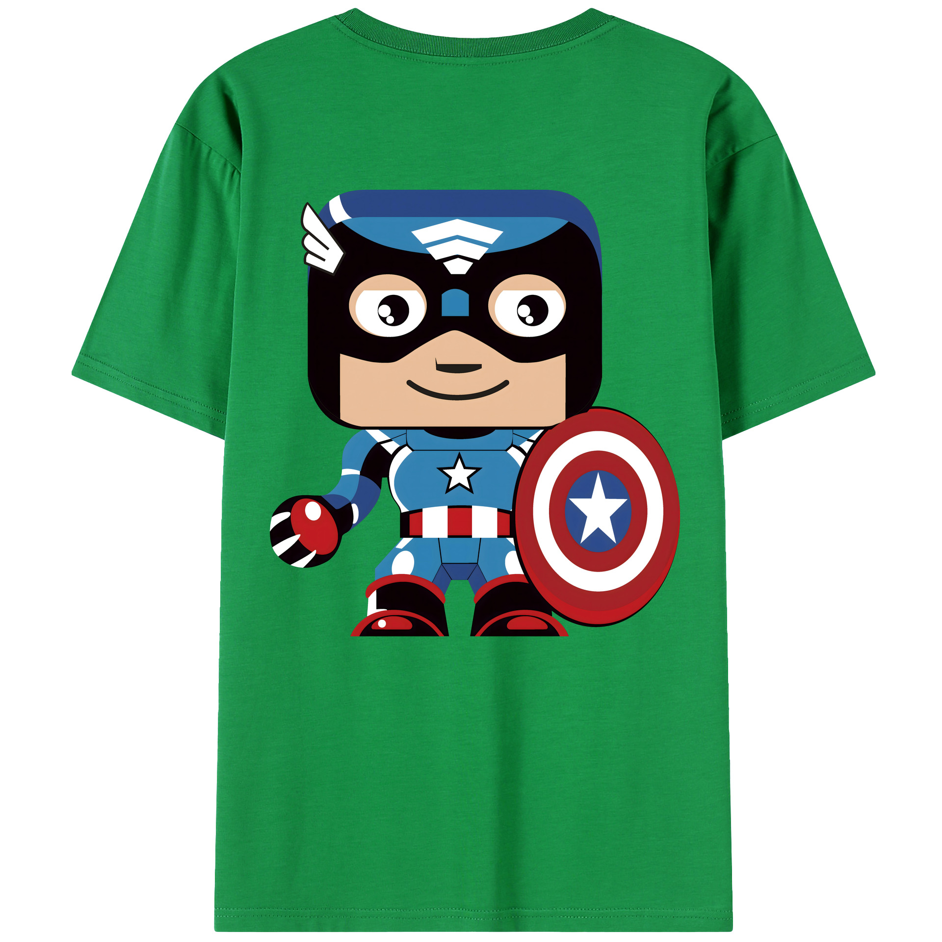 （画像用） アベンジャーズ The Avengers 綿100％ メンズ半袖Tシャツ（バックプリント） 通気性