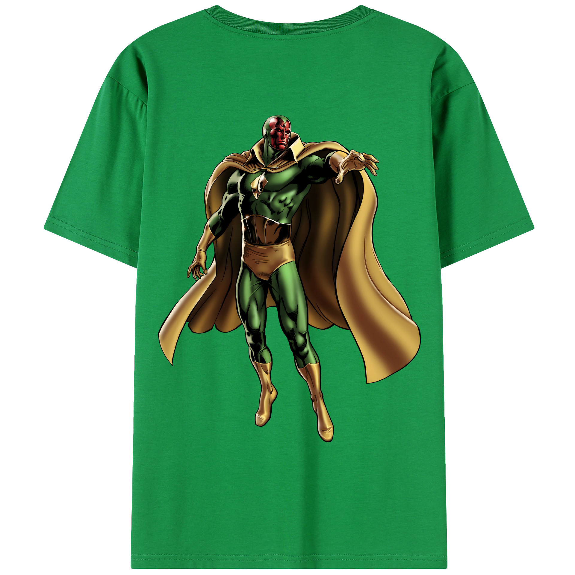 （画像用） アベンジャーズ The Avengers 綿100％ メンズ半袖Tシャツ（バックプリント） 通気性