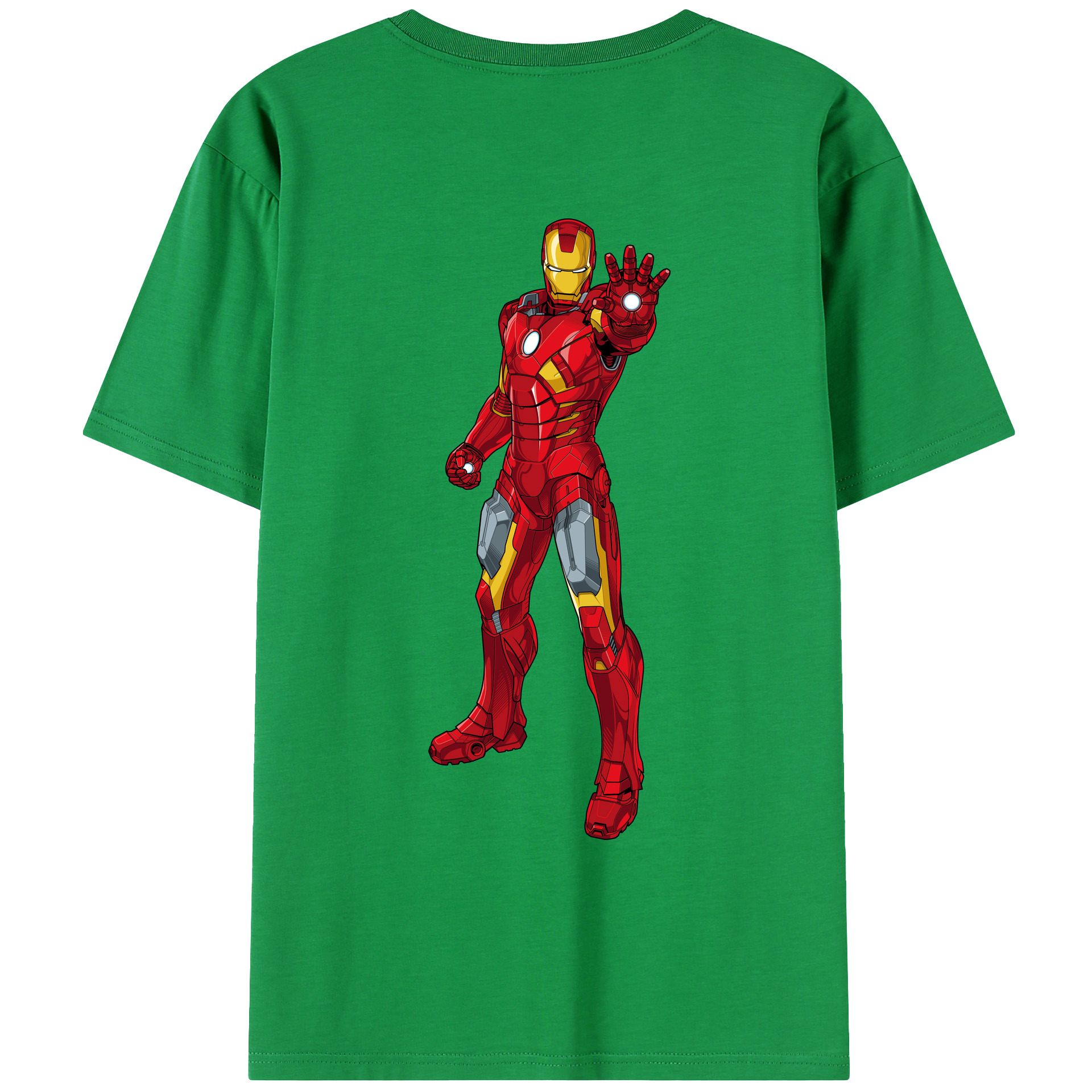 （画像用） アベンジャーズ The Avengers 綿100％ メンズ半袖Tシャツ（バックプリント） 通気性