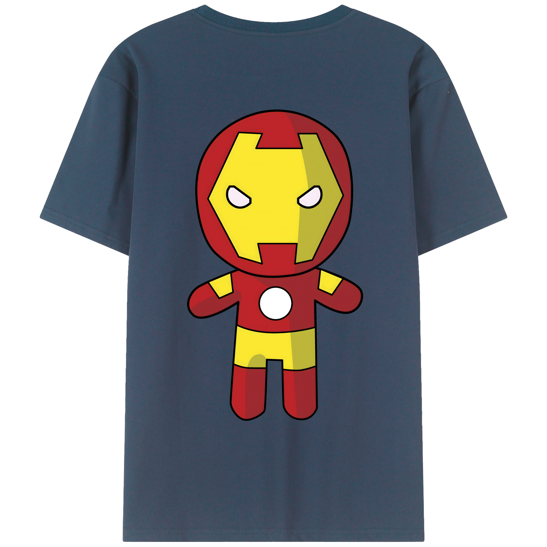 （画像用） アベンジャーズ The Avengers 綿100％ メンズ半袖Tシャツ（バックプリント） 通気性