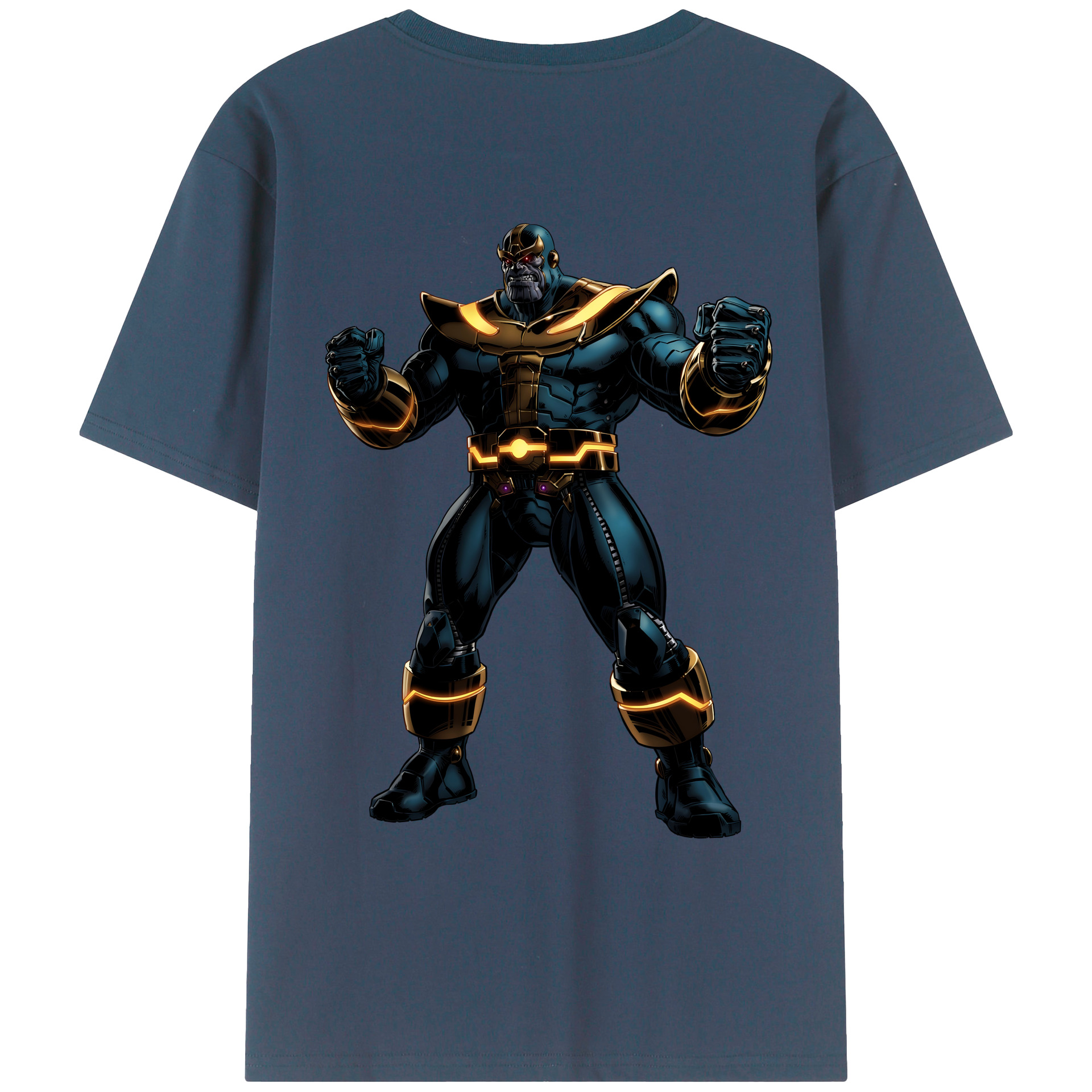（画像用） アベンジャーズ The Avengers 綿100％ メンズ半袖Tシャツ（バックプリント） 通気性
