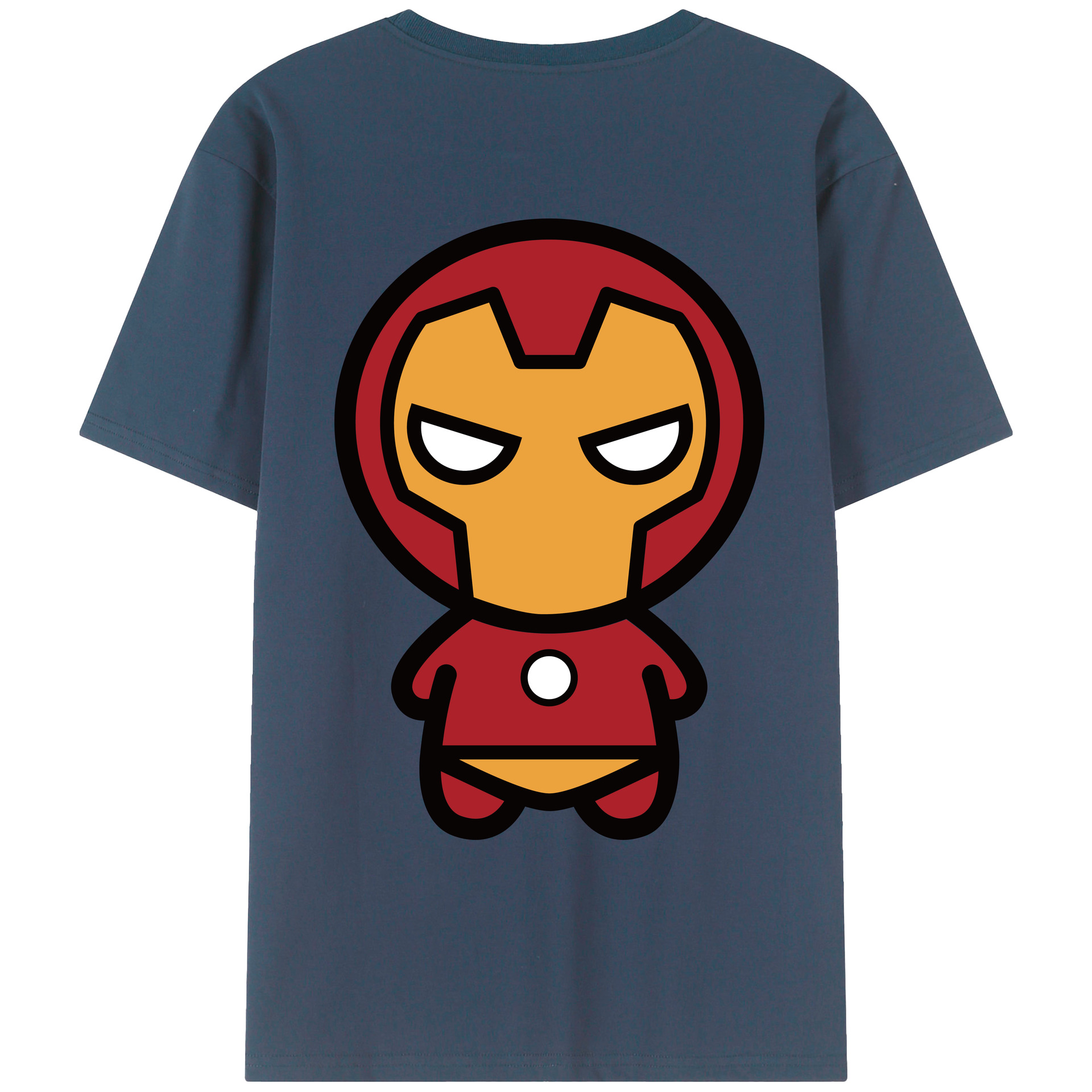 （画像用） アベンジャーズ The Avengers 綿100％ メンズ半袖Tシャツ（バックプリント） 通気性
