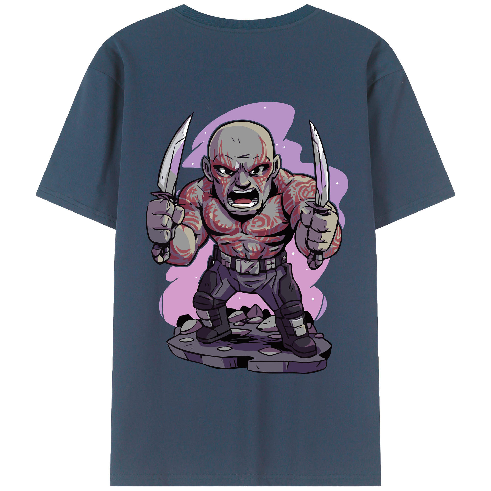 （画像用） アベンジャーズ The Avengers 綿100％ メンズ半袖Tシャツ（バックプリント） 通気性