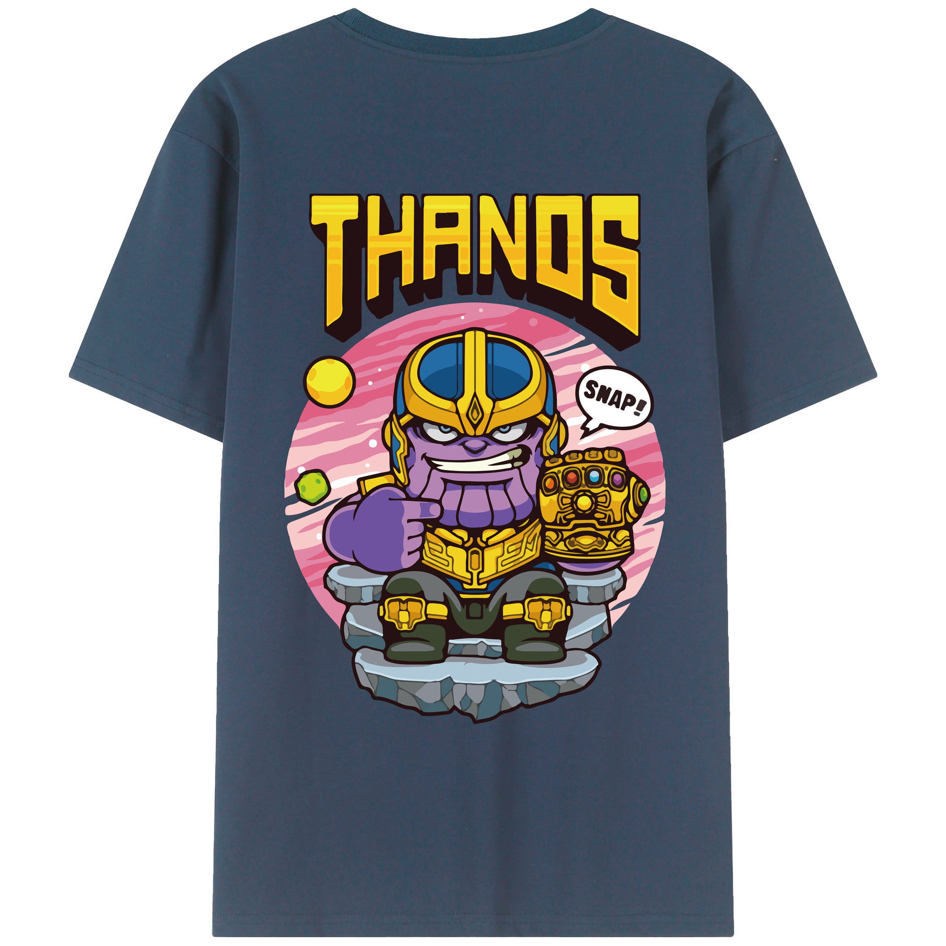 （画像用） アベンジャーズ The Avengers 綿100％ メンズ半袖Tシャツ（バックプリント） 通気性
