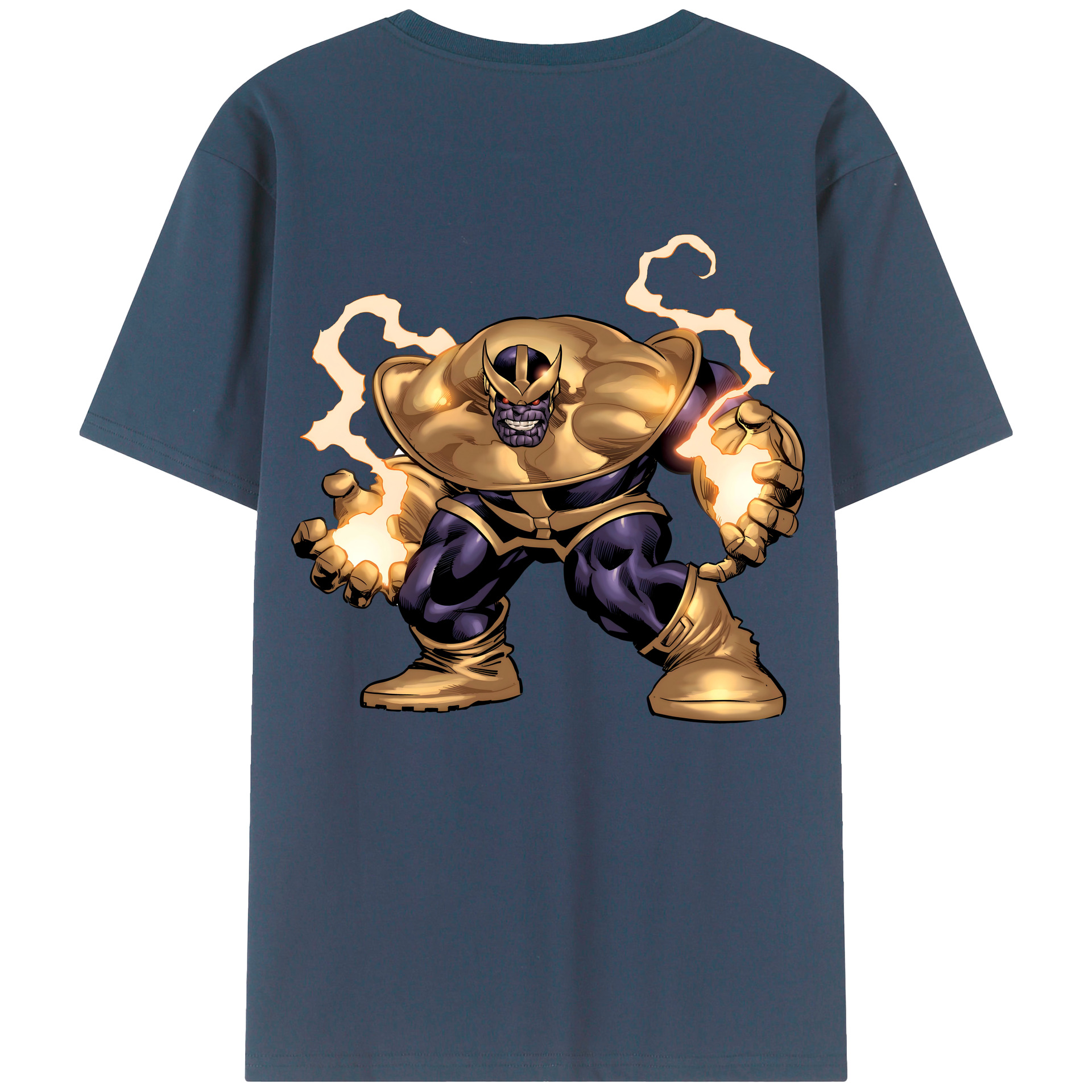 （画像用） アベンジャーズ The Avengers 綿100％ メンズ半袖Tシャツ（バックプリント） 通気性