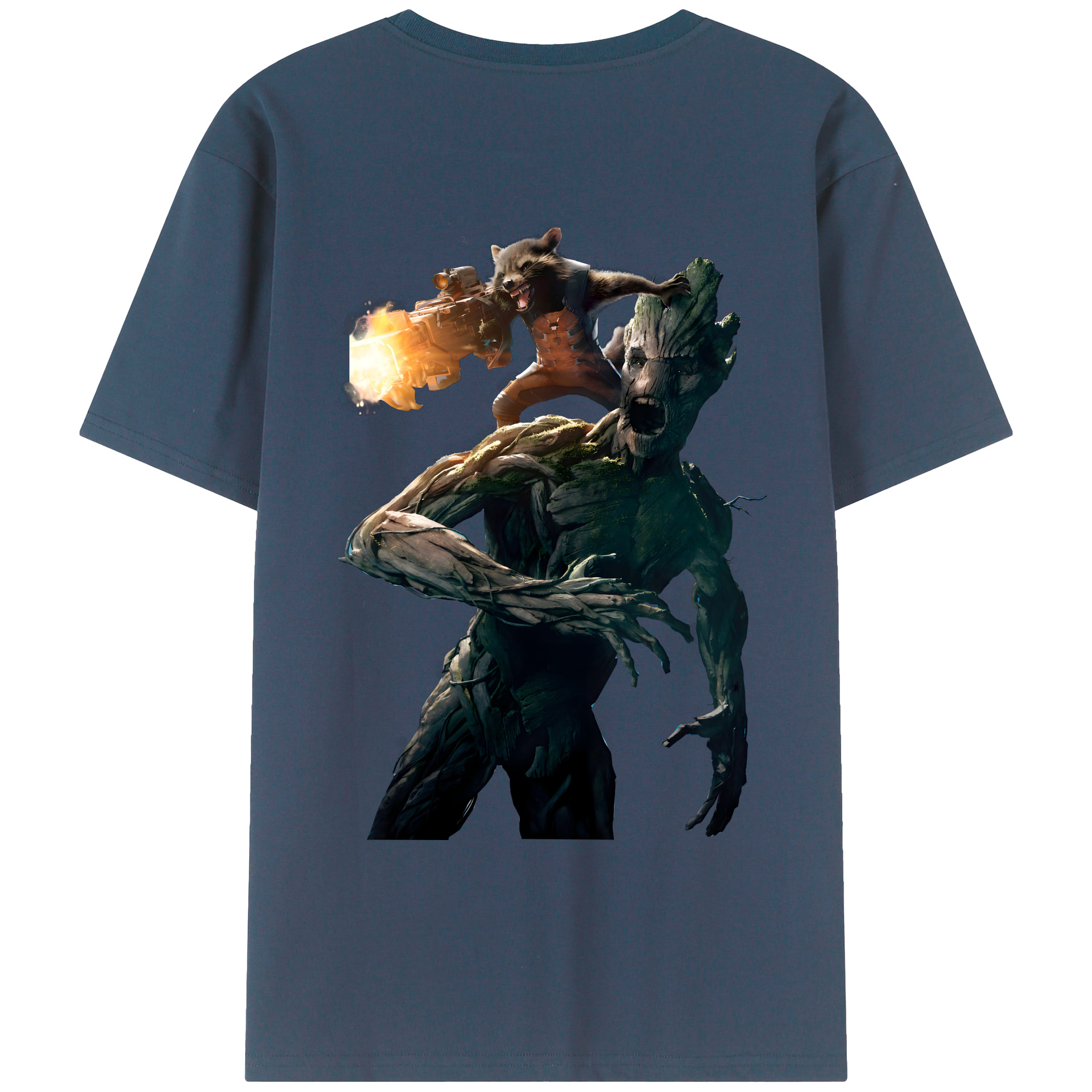 （画像用） アベンジャーズ The Avengers 綿100％ メンズ半袖Tシャツ（バックプリント） 通気性