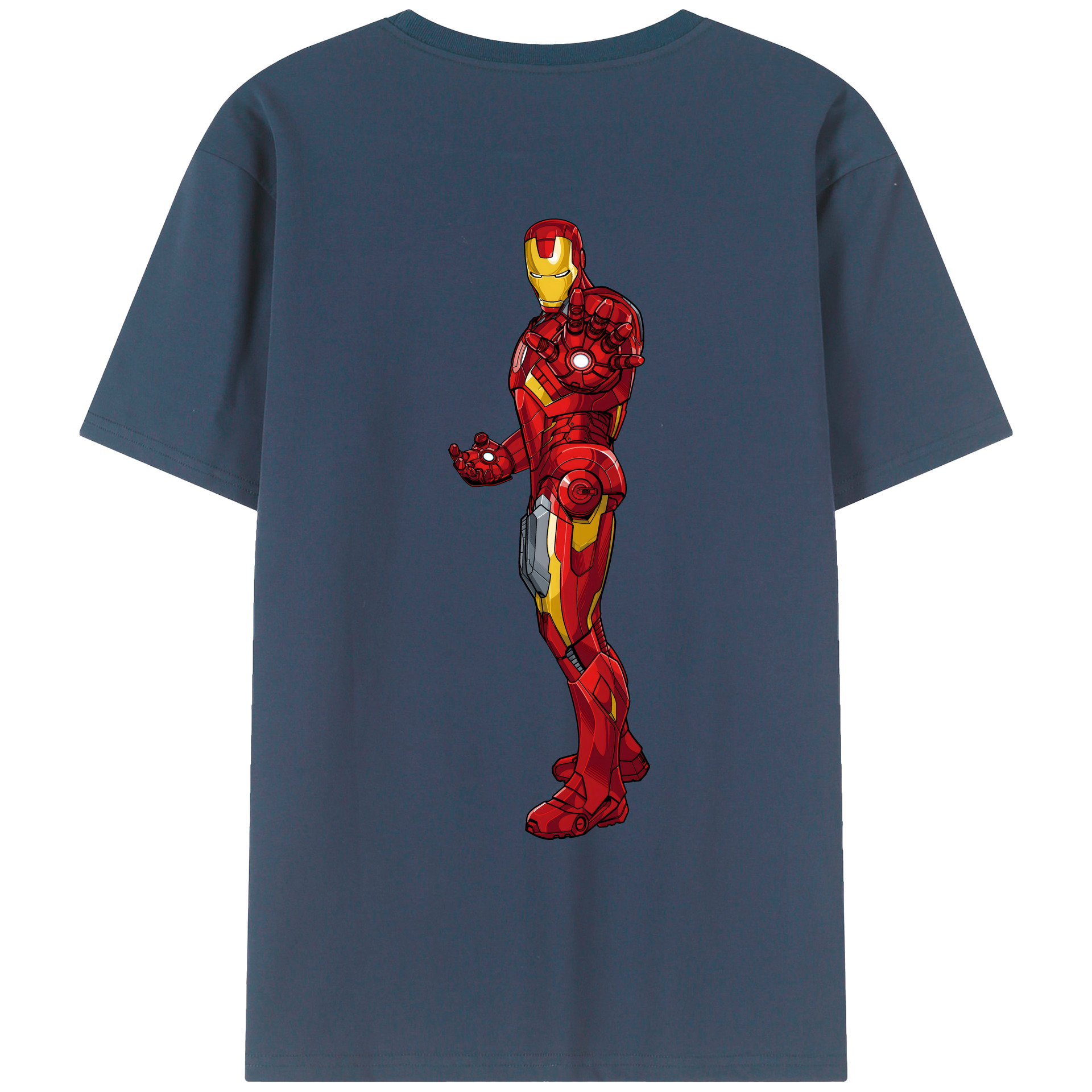 （画像用） アベンジャーズ The Avengers 綿100％ メンズ半袖Tシャツ（バックプリント） 通気性