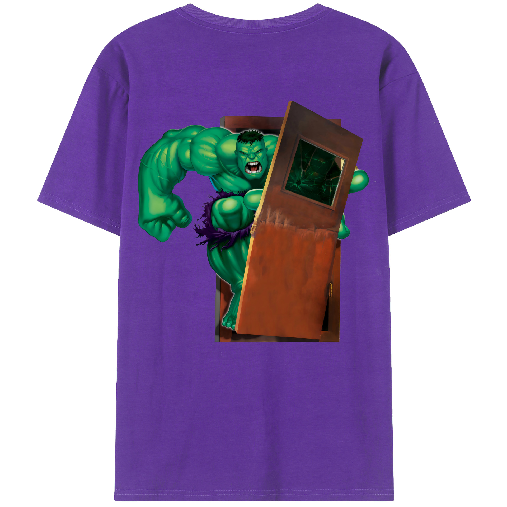 （画像用） アベンジャーズ The Avengers 綿100％ メンズ半袖Tシャツ（バックプリント） 通気性