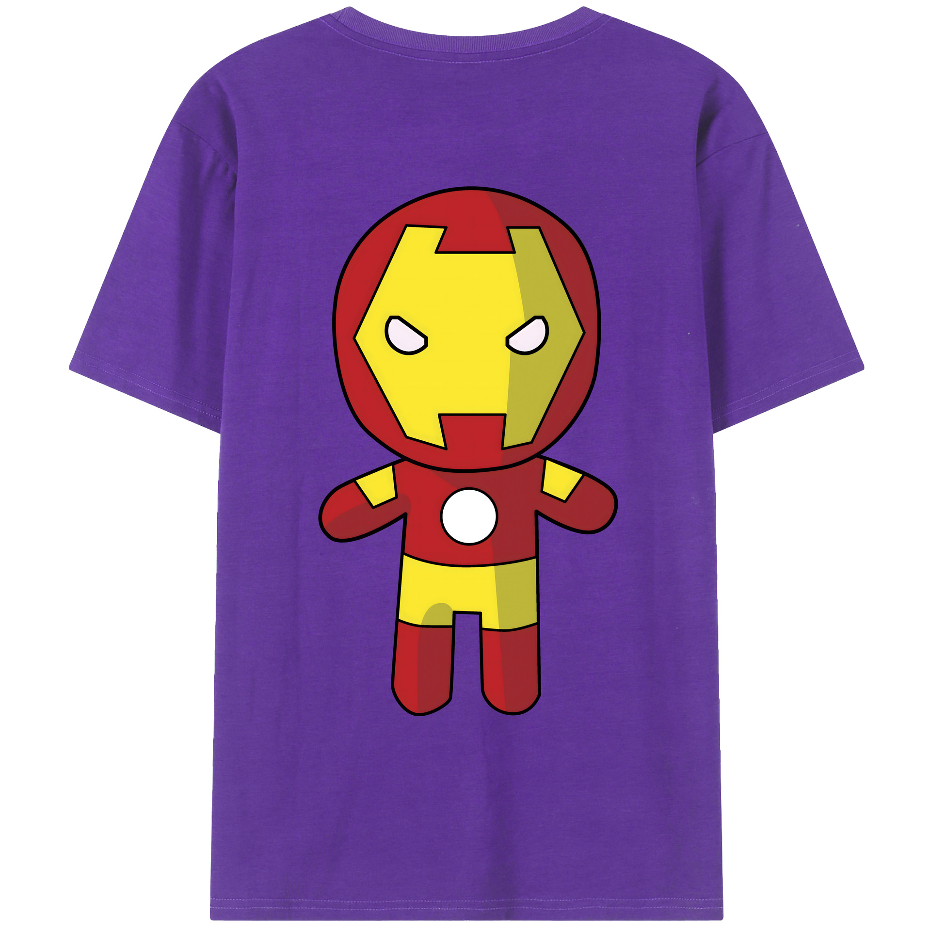 （画像用） アベンジャーズ The Avengers 綿100％ メンズ半袖Tシャツ（バックプリント） 通気性
