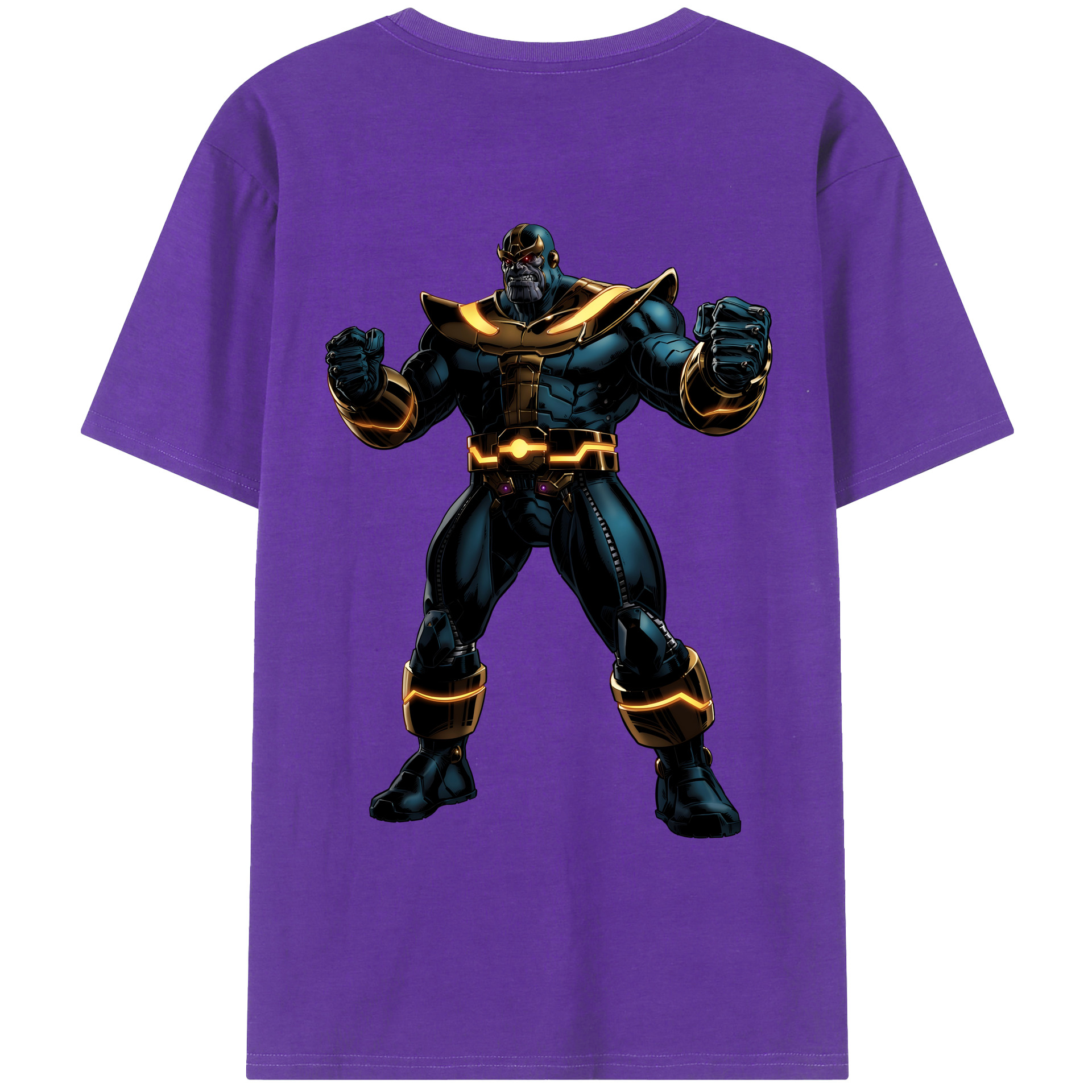 （画像用） アベンジャーズ The Avengers 綿100％ メンズ半袖Tシャツ（バックプリント） 通気性
