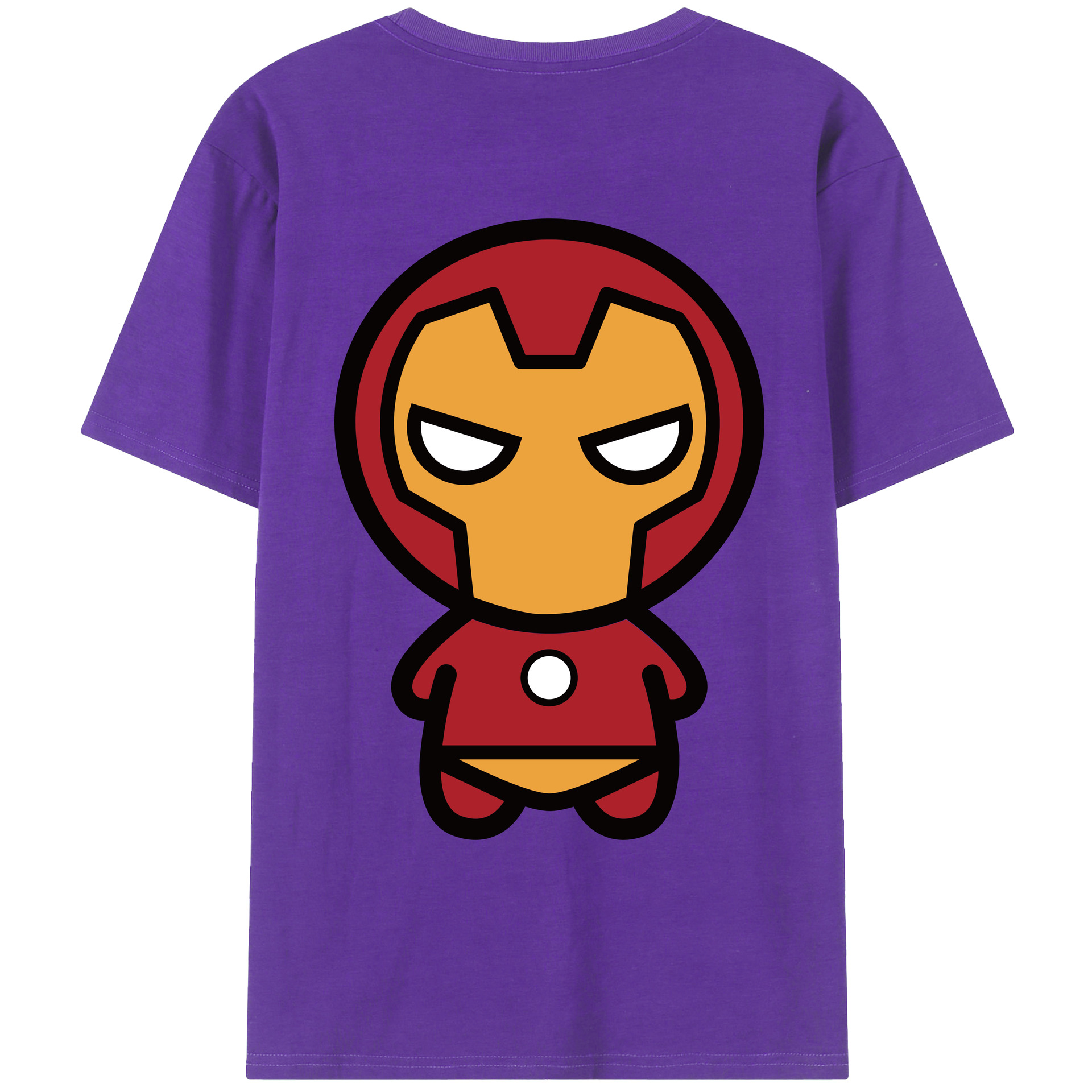 （画像用） アベンジャーズ The Avengers 綿100％ メンズ半袖Tシャツ（バックプリント） 通気性