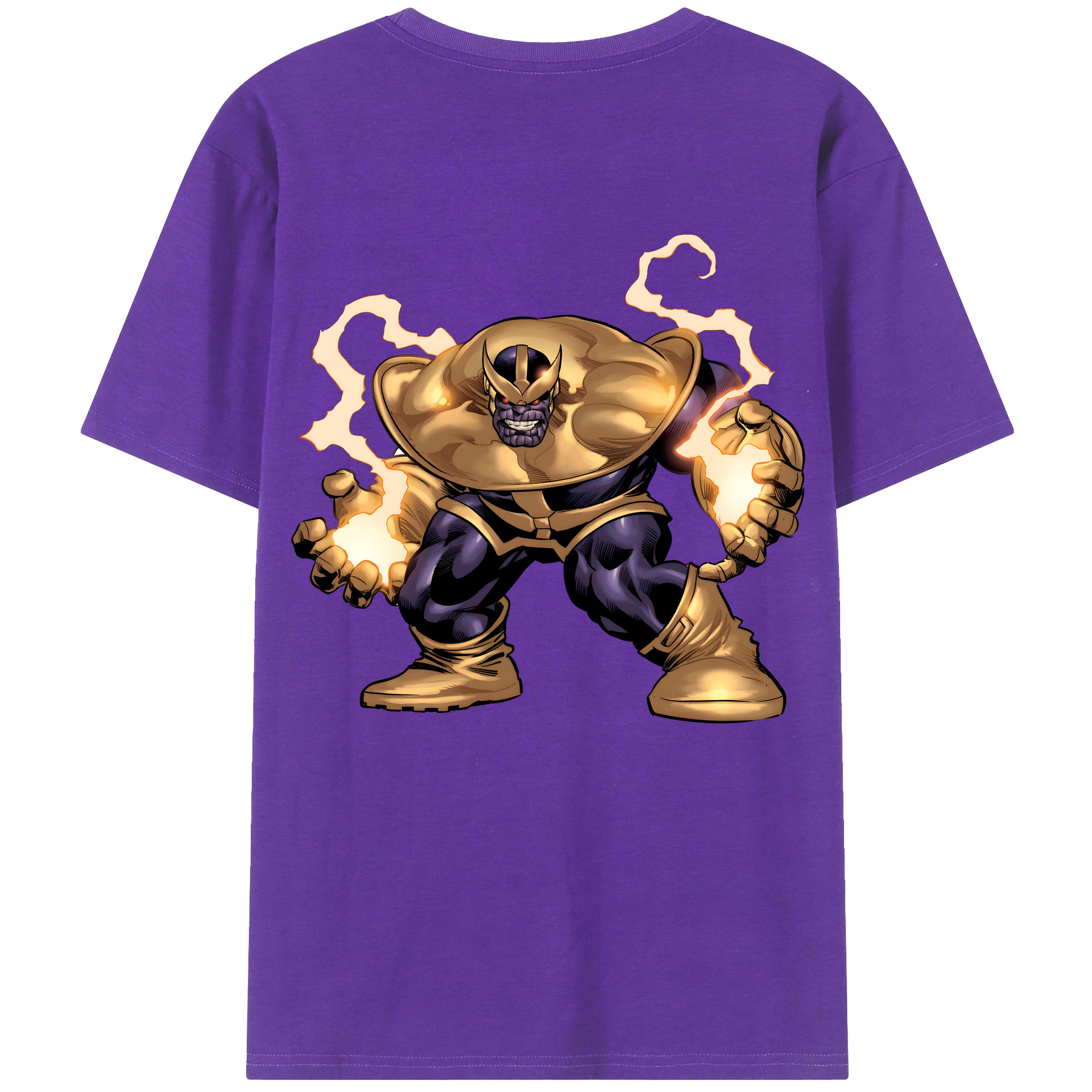 （画像用） アベンジャーズ The Avengers 綿100％ メンズ半袖Tシャツ（バックプリント） 通気性