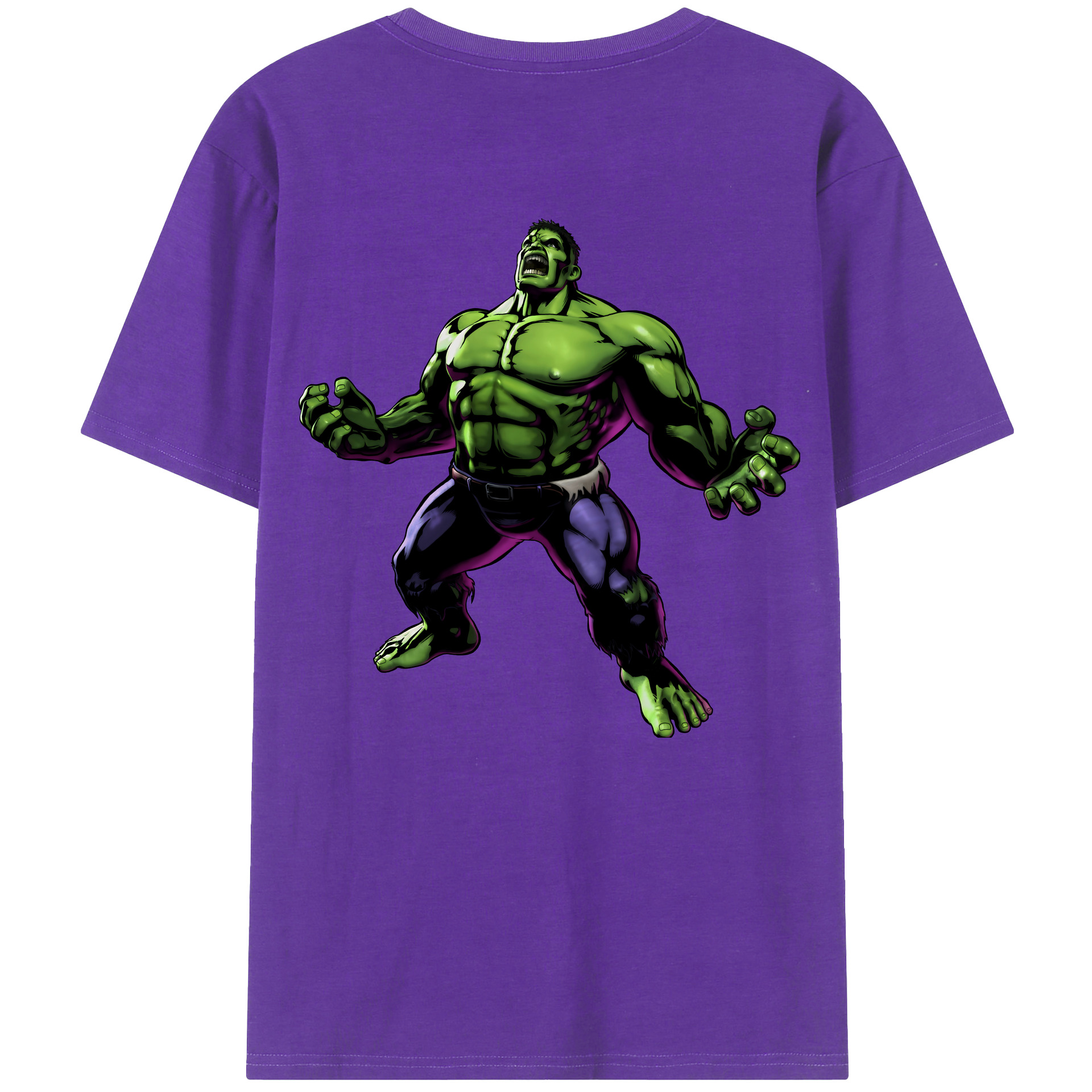 （画像用） アベンジャーズ The Avengers 綿100％ メンズ半袖Tシャツ（バックプリント） 通気性