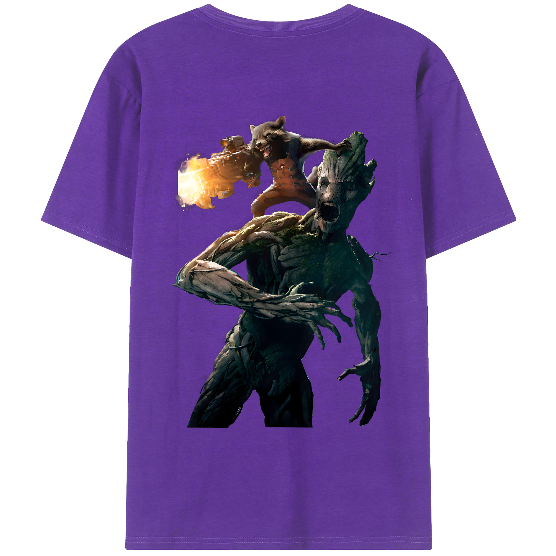 （画像用） アベンジャーズ The Avengers 綿100％ メンズ半袖Tシャツ（バックプリント） 通気性