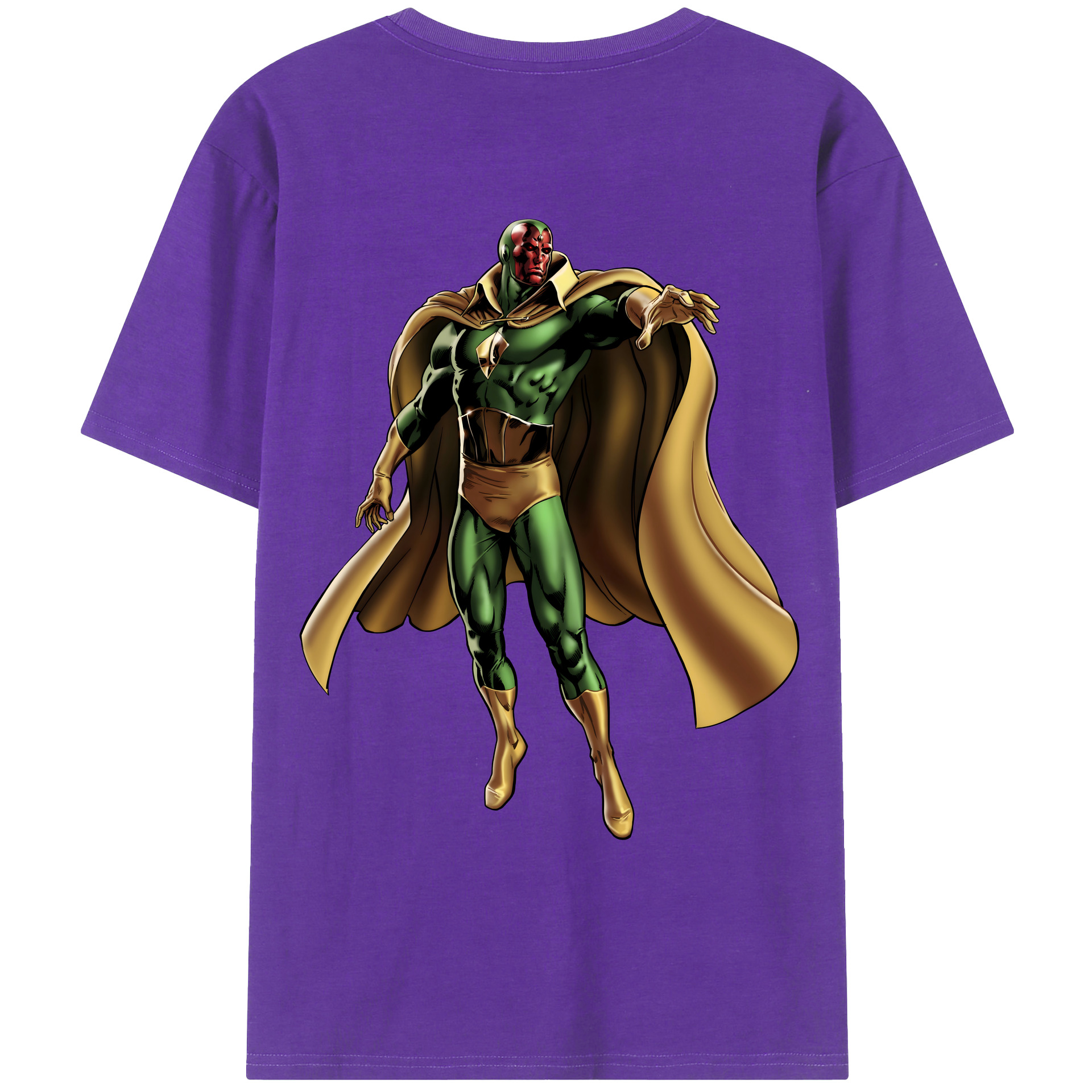 （画像用） アベンジャーズ The Avengers 綿100％ メンズ半袖Tシャツ（バックプリント） 通気性