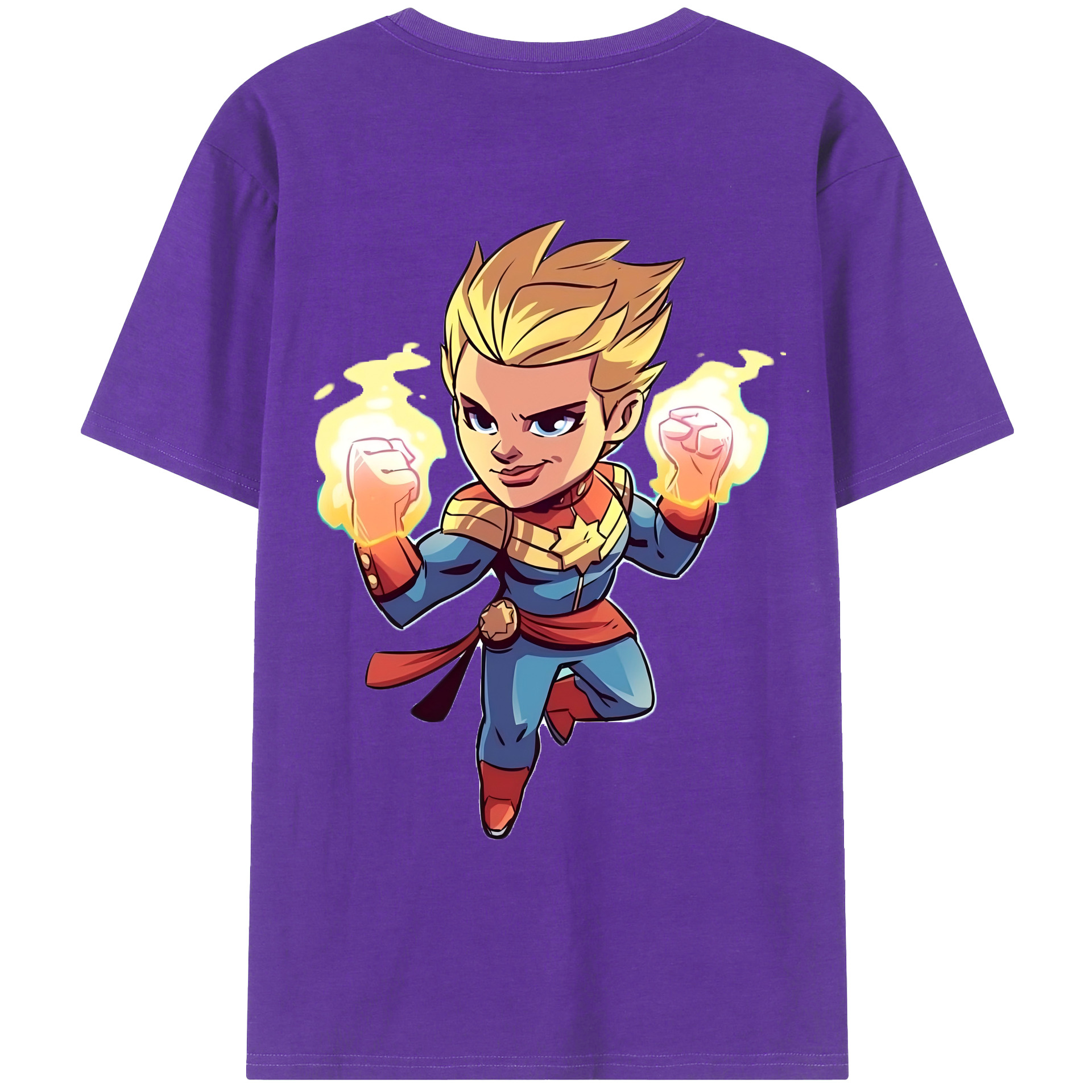 （画像用） アベンジャーズ The Avengers 綿100％ メンズ半袖Tシャツ（バックプリント） 通気性