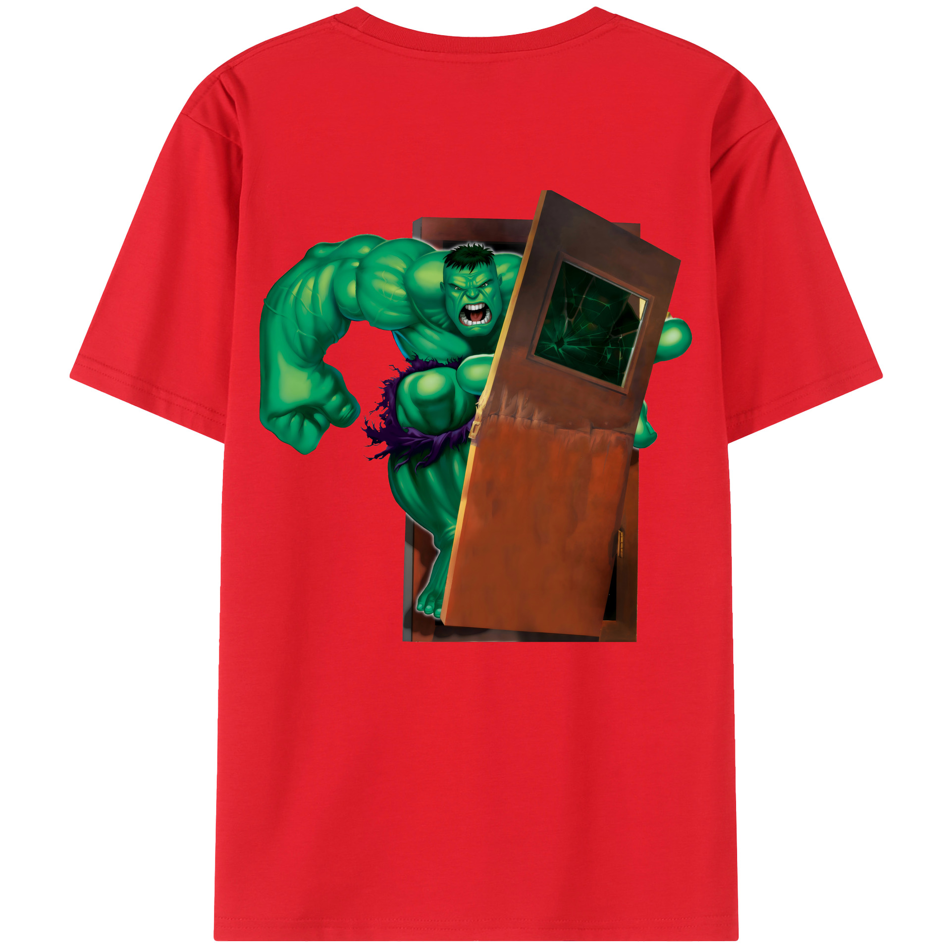 （画像用） アベンジャーズ The Avengers 綿100％ メンズ半袖Tシャツ（バックプリント） 通気性