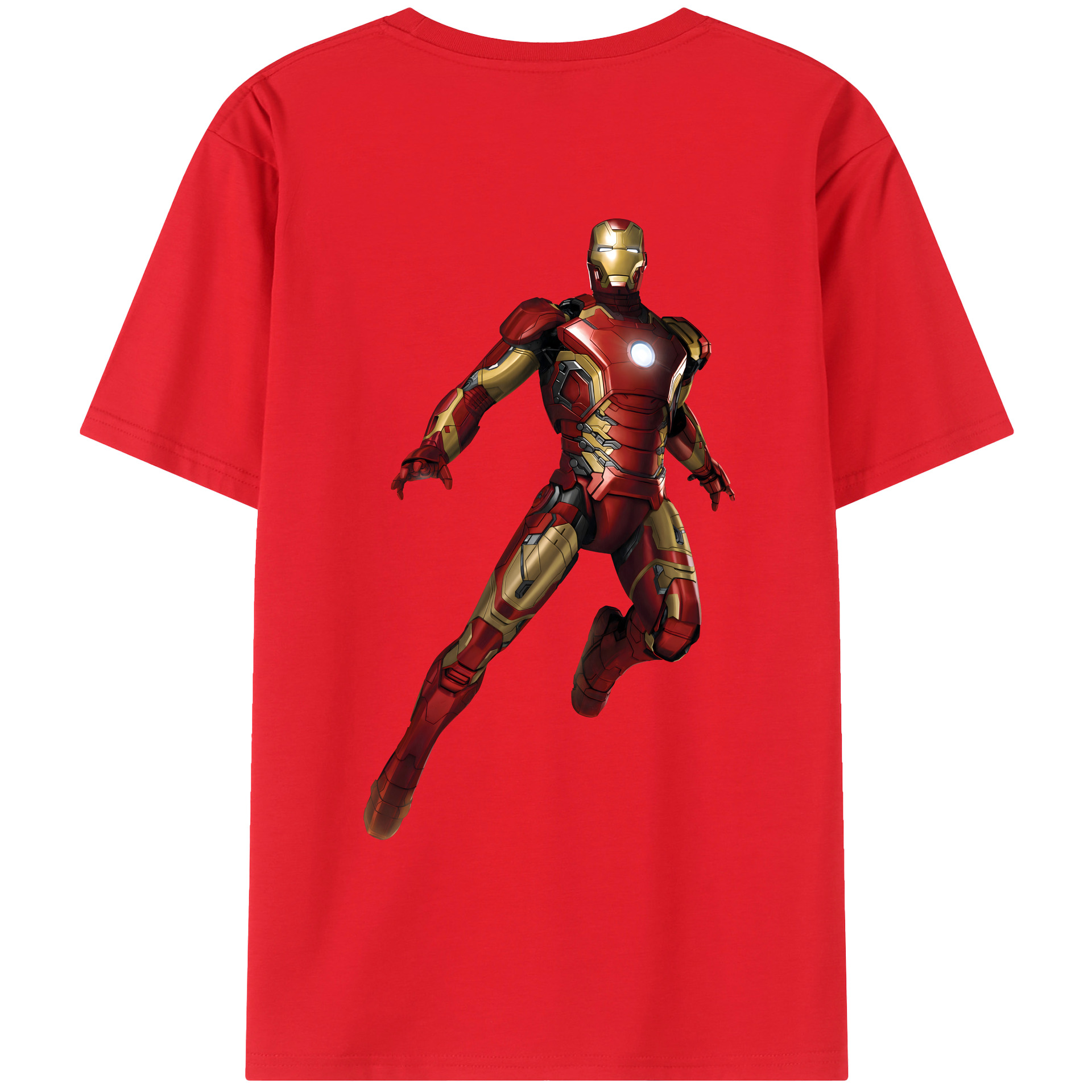 （画像用） アベンジャーズ The Avengers 綿100％ メンズ半袖Tシャツ（バックプリント） 通気性