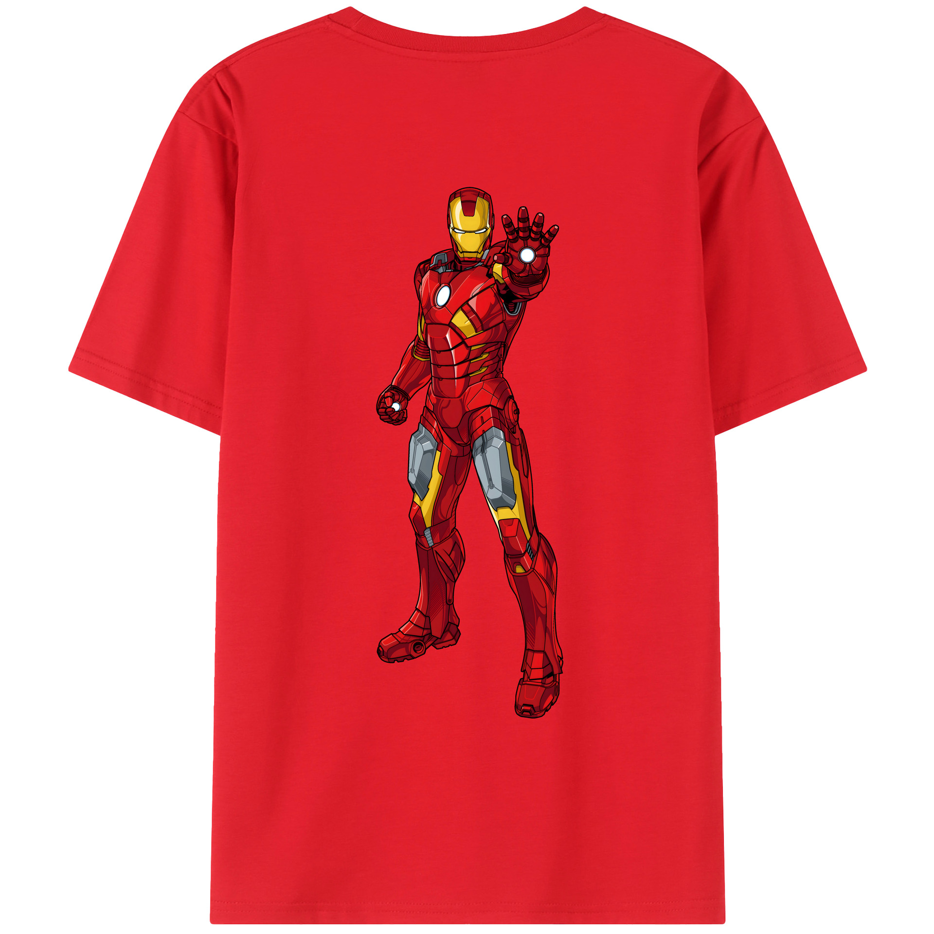 （画像用） アベンジャーズ The Avengers 綿100％ メンズ半袖Tシャツ（バックプリント） 通気性