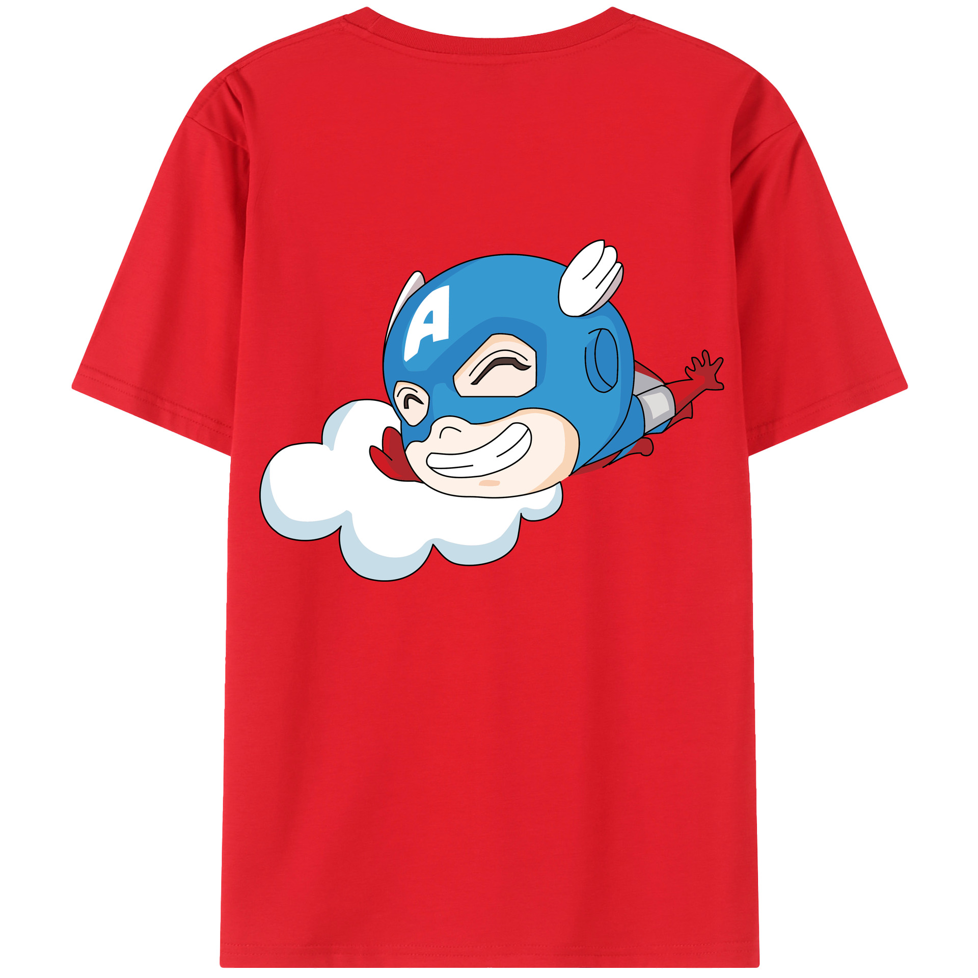 （画像用） アベンジャーズ The Avengers 綿100％ メンズ半袖Tシャツ（バックプリント） 通気性