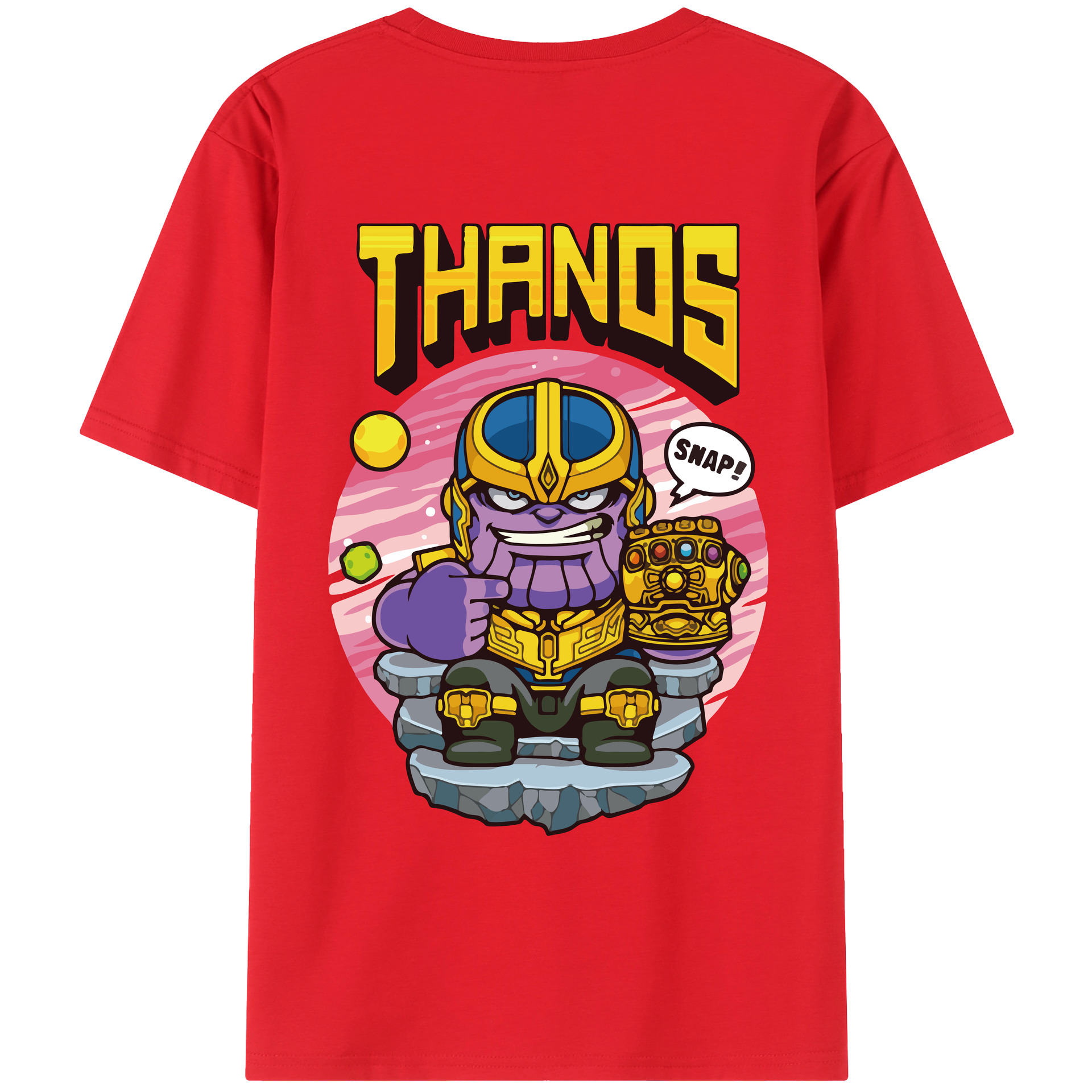 （画像用） アベンジャーズ The Avengers 綿100％ メンズ半袖Tシャツ（バックプリント） 通気性