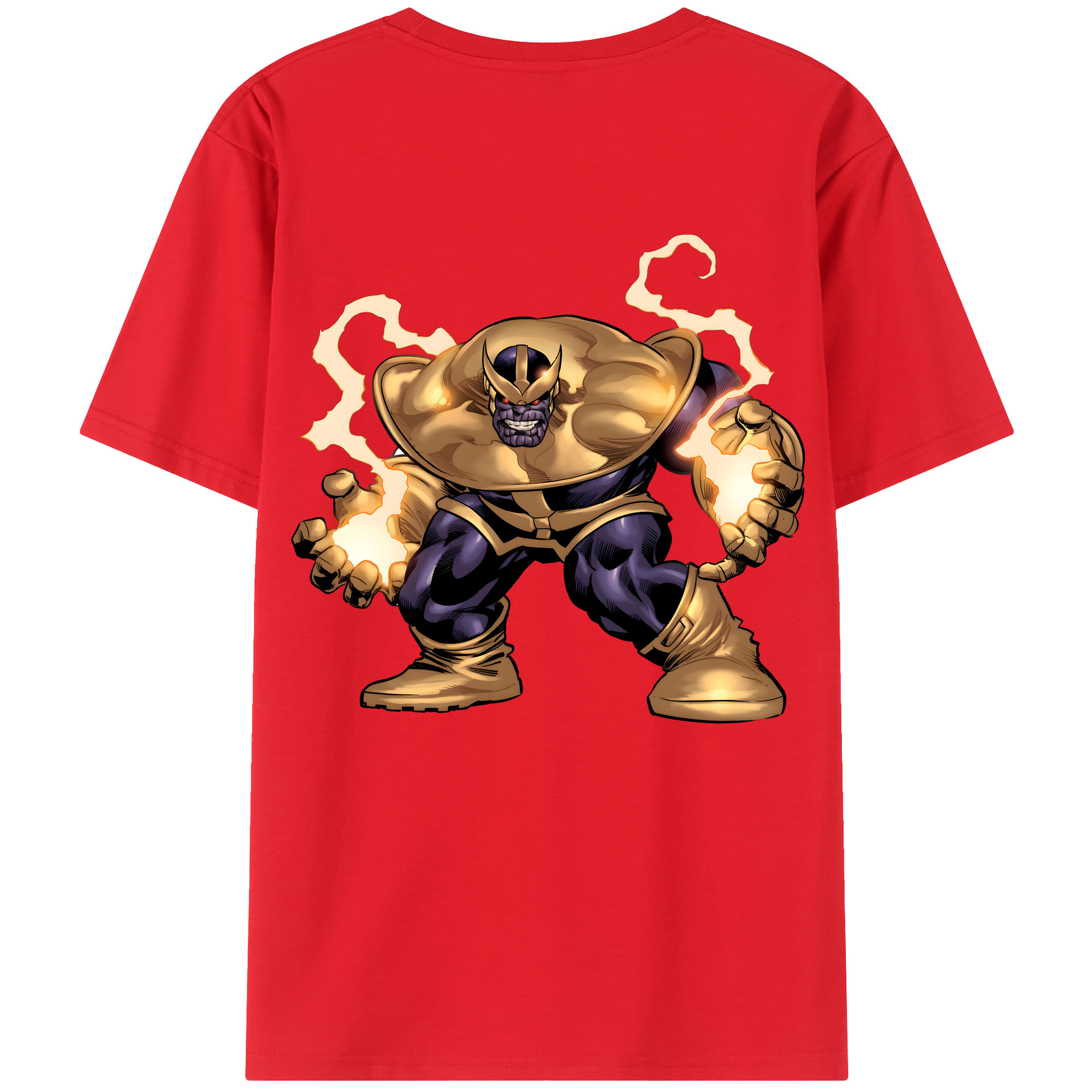 （画像用） アベンジャーズ The Avengers 綿100％ メンズ半袖Tシャツ（バックプリント） 通気性
