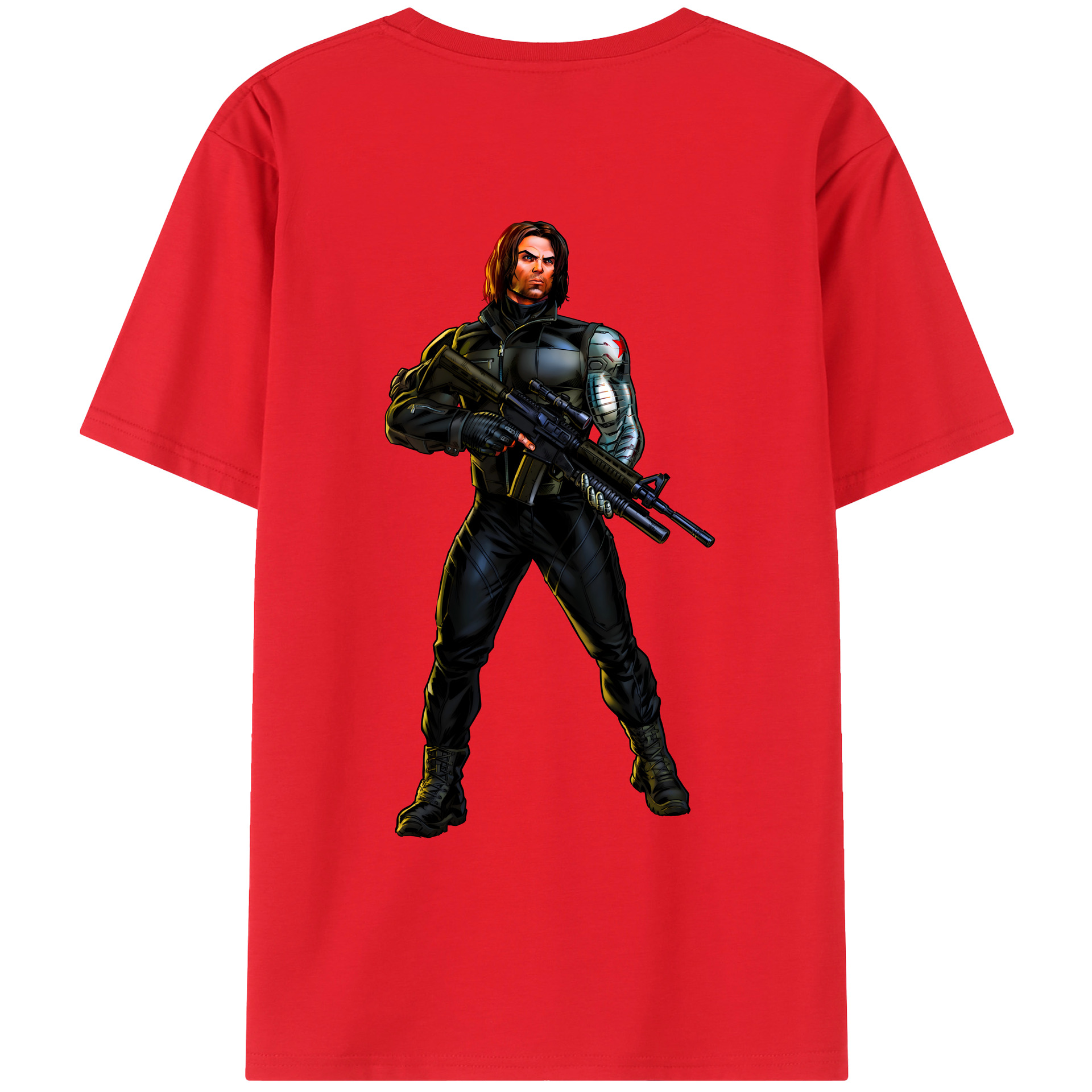 （画像用） アベンジャーズ The Avengers 綿100％ メンズ半袖Tシャツ（バックプリント） 通気性