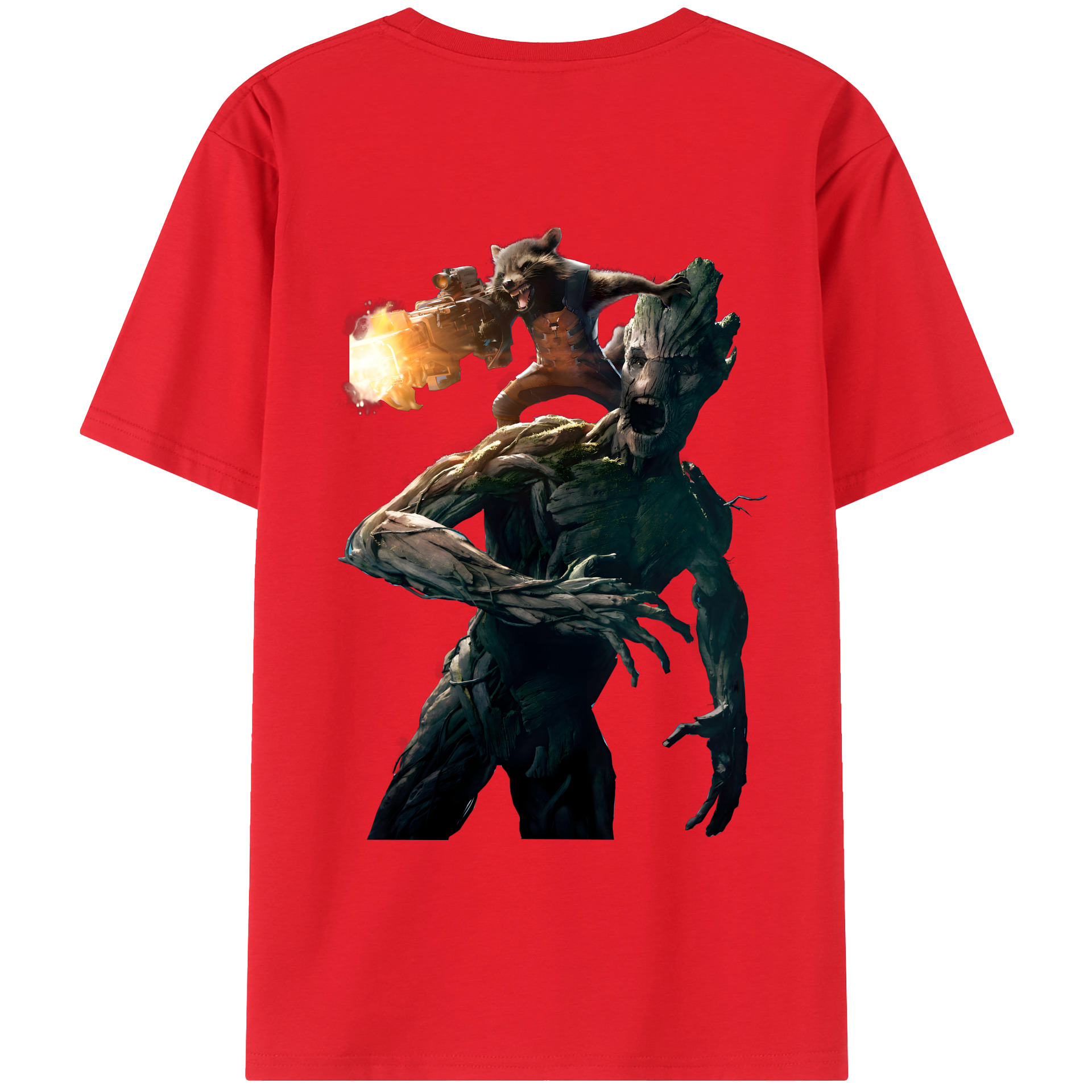 （画像用） アベンジャーズ The Avengers 綿100％ メンズ半袖Tシャツ（バックプリント） 通気性