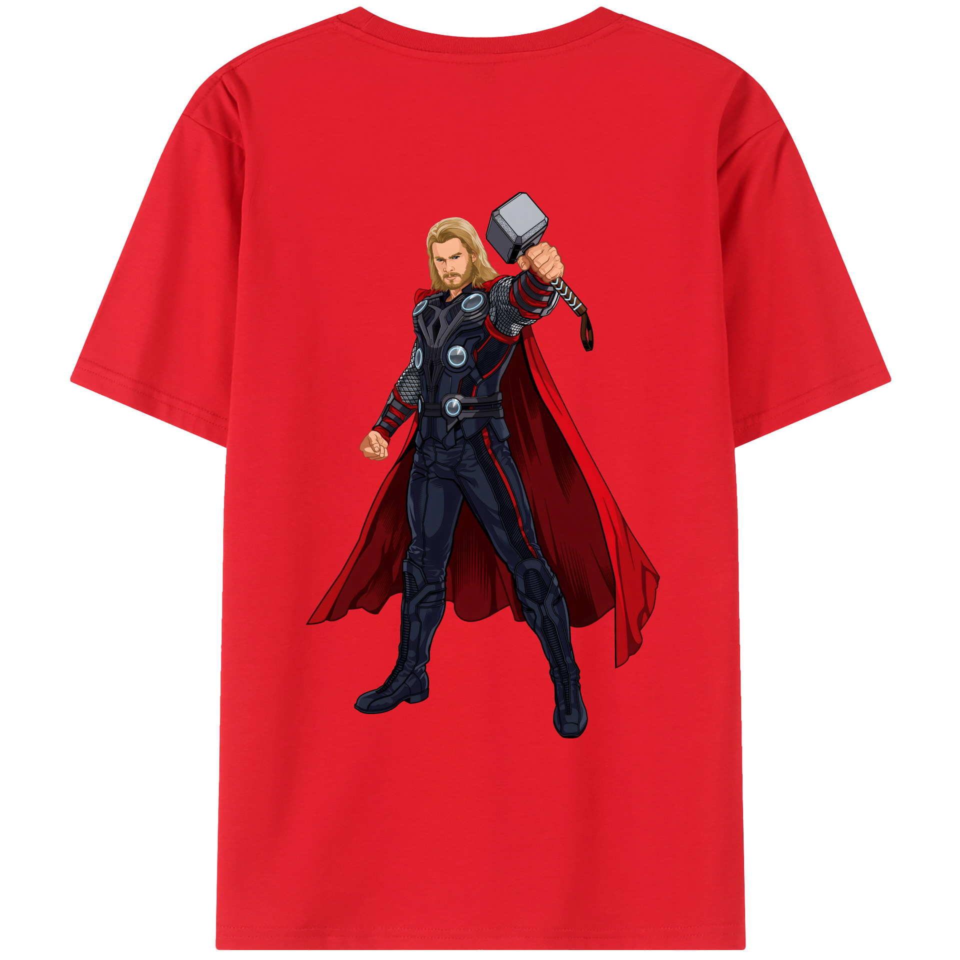 （画像用） アベンジャーズ The Avengers 綿100％ メンズ半袖Tシャツ（バックプリント） 通気性