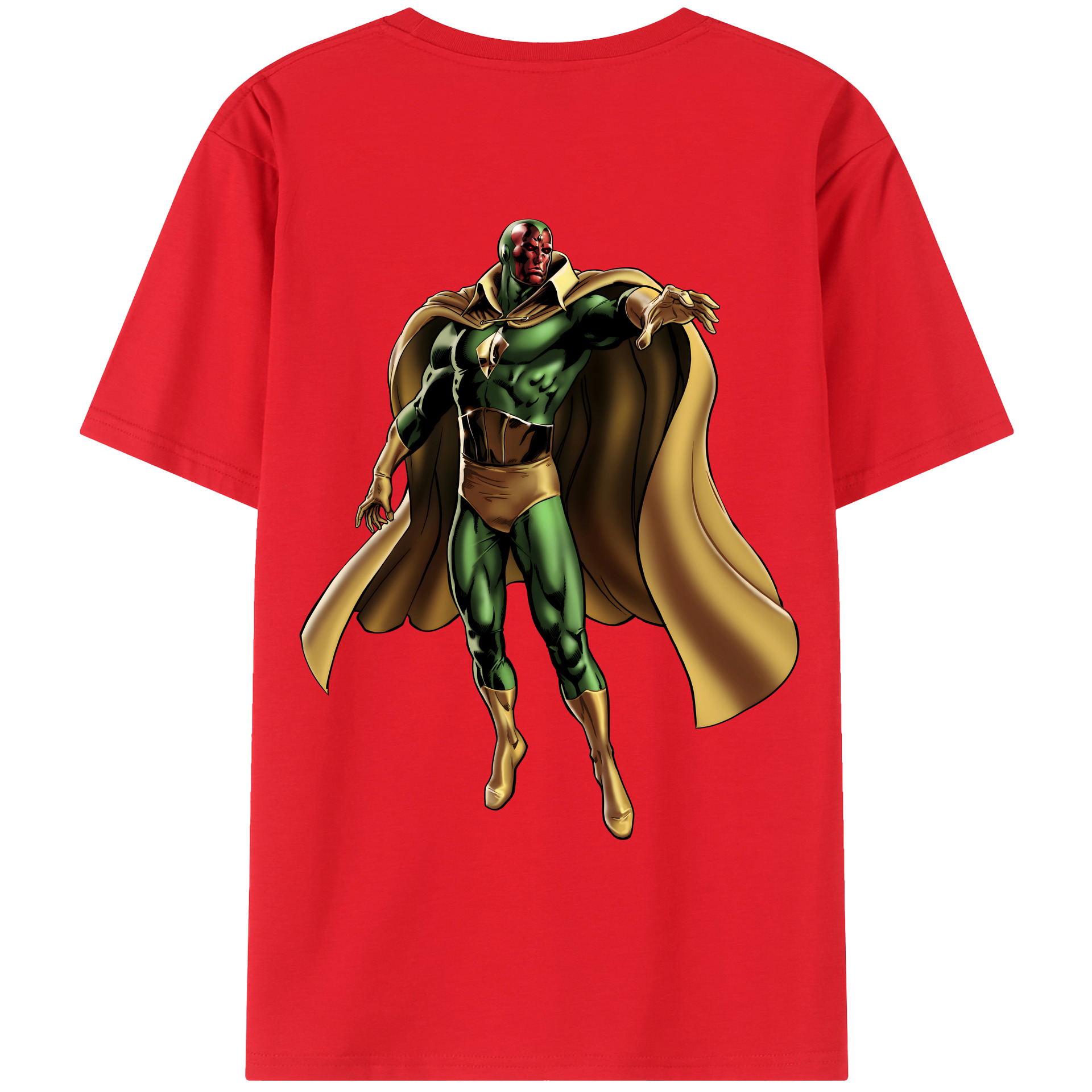 （画像用） アベンジャーズ The Avengers 綿100％ メンズ半袖Tシャツ（バックプリント） 通気性