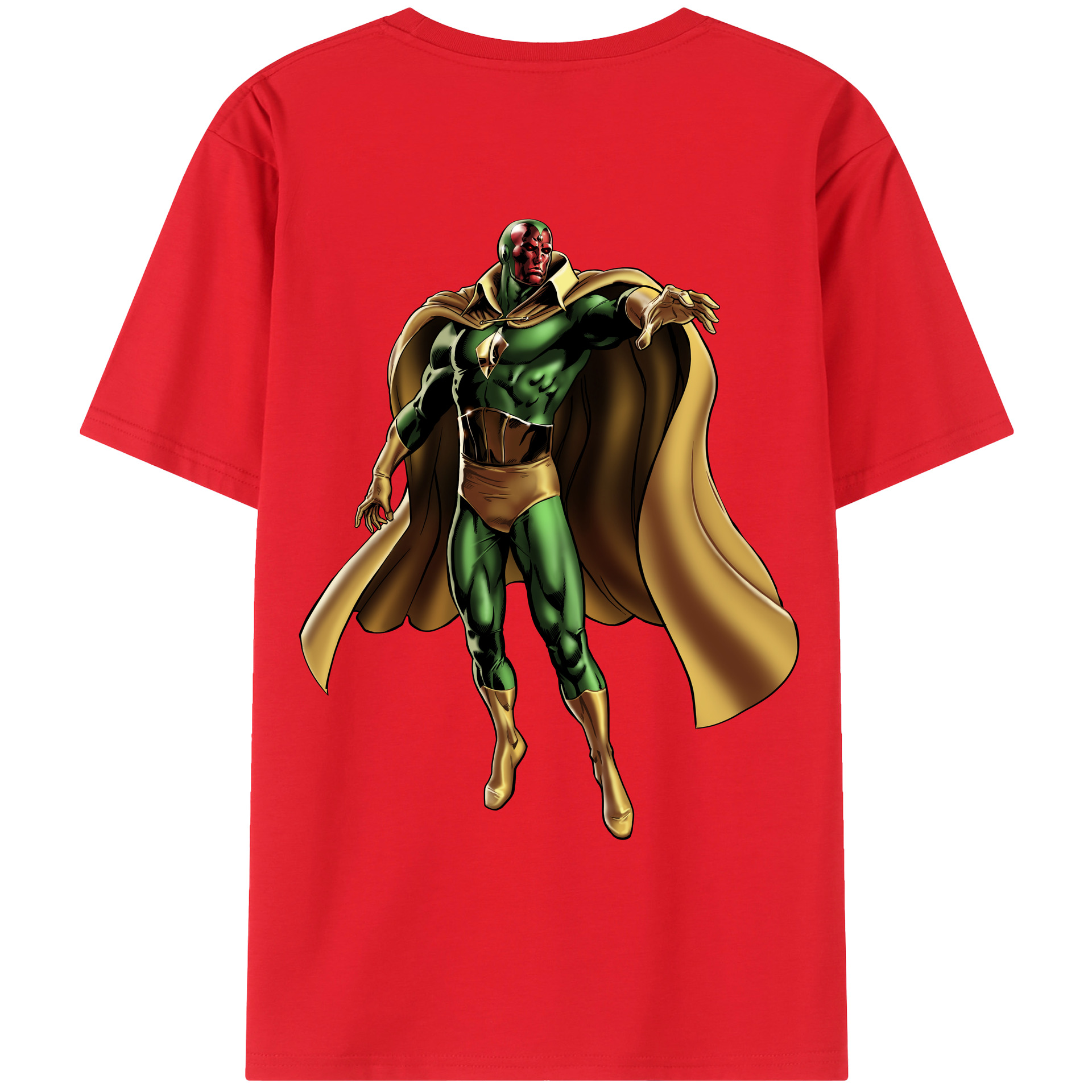 （画像用） アベンジャーズ The Avengers 綿100％ メンズ半袖Tシャツ（バックプリント） 通気性