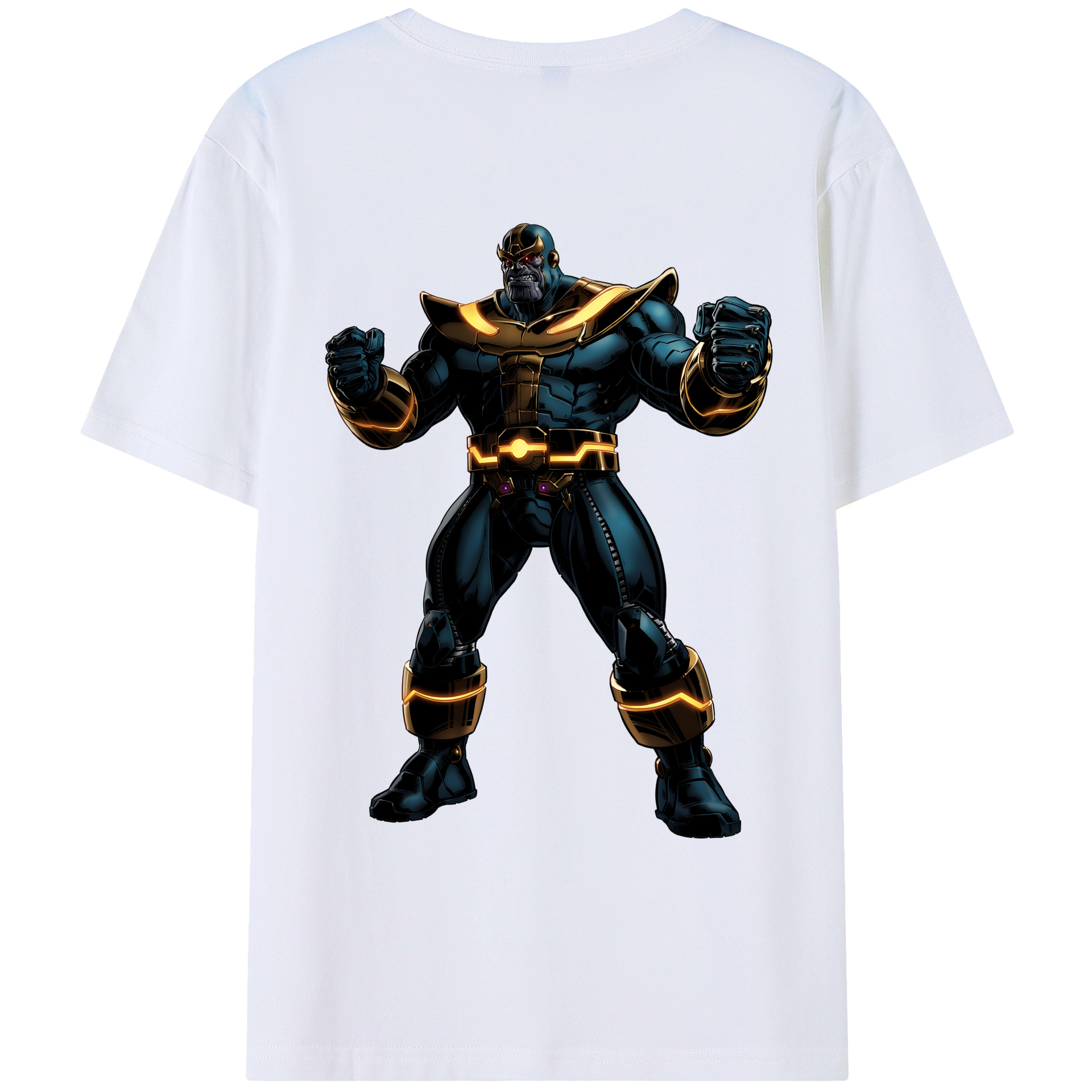 （画像用） アベンジャーズ The Avengers 綿100％ メンズ半袖Tシャツ（バックプリント） 通気性