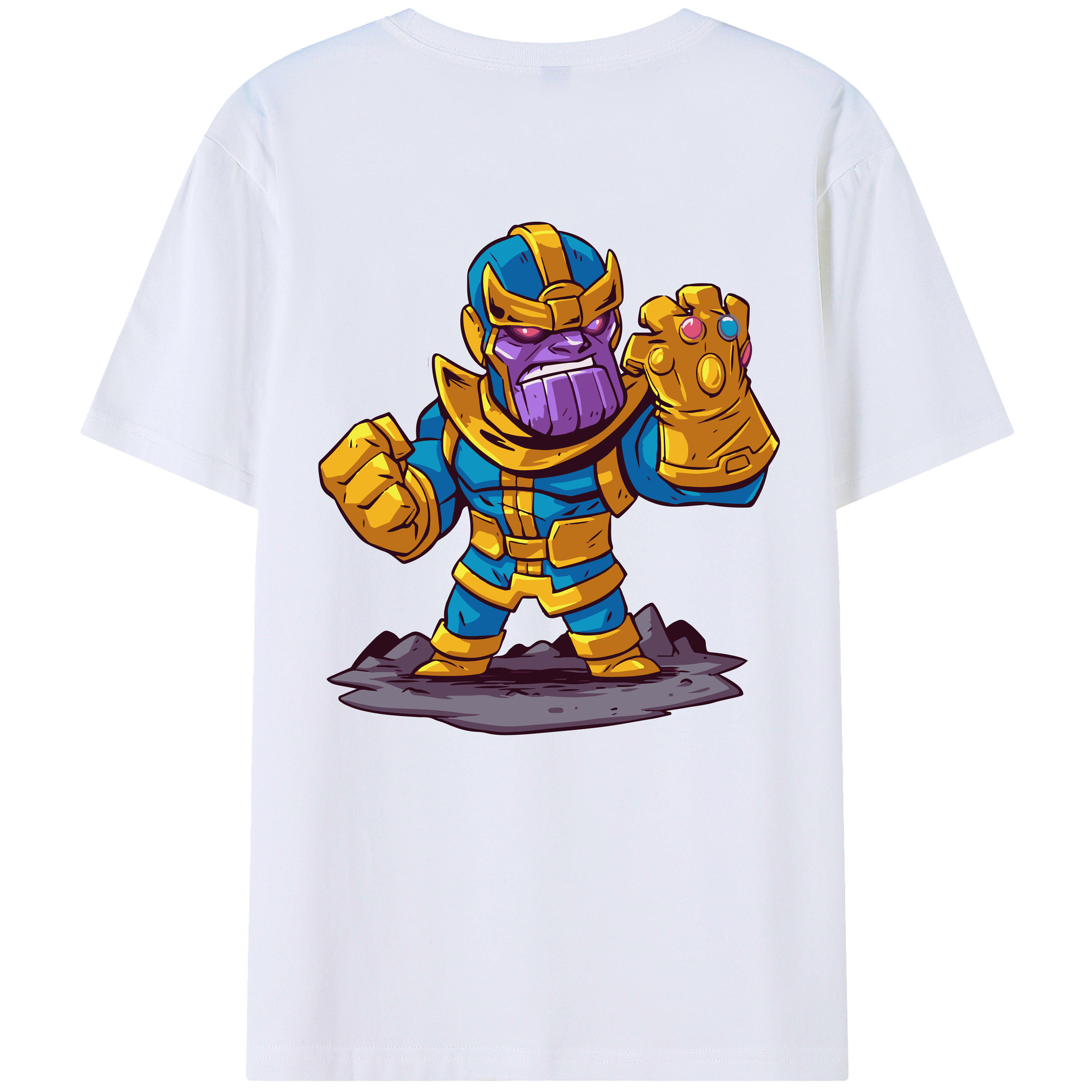 （画像用） アベンジャーズ The Avengers 綿100％ メンズ半袖Tシャツ（バックプリント） 通気性