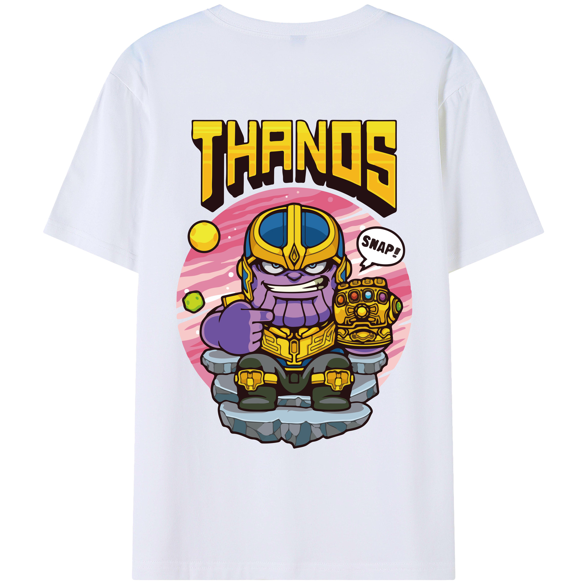 （画像用） アベンジャーズ The Avengers 綿100％ メンズ半袖Tシャツ（バックプリント） 通気性