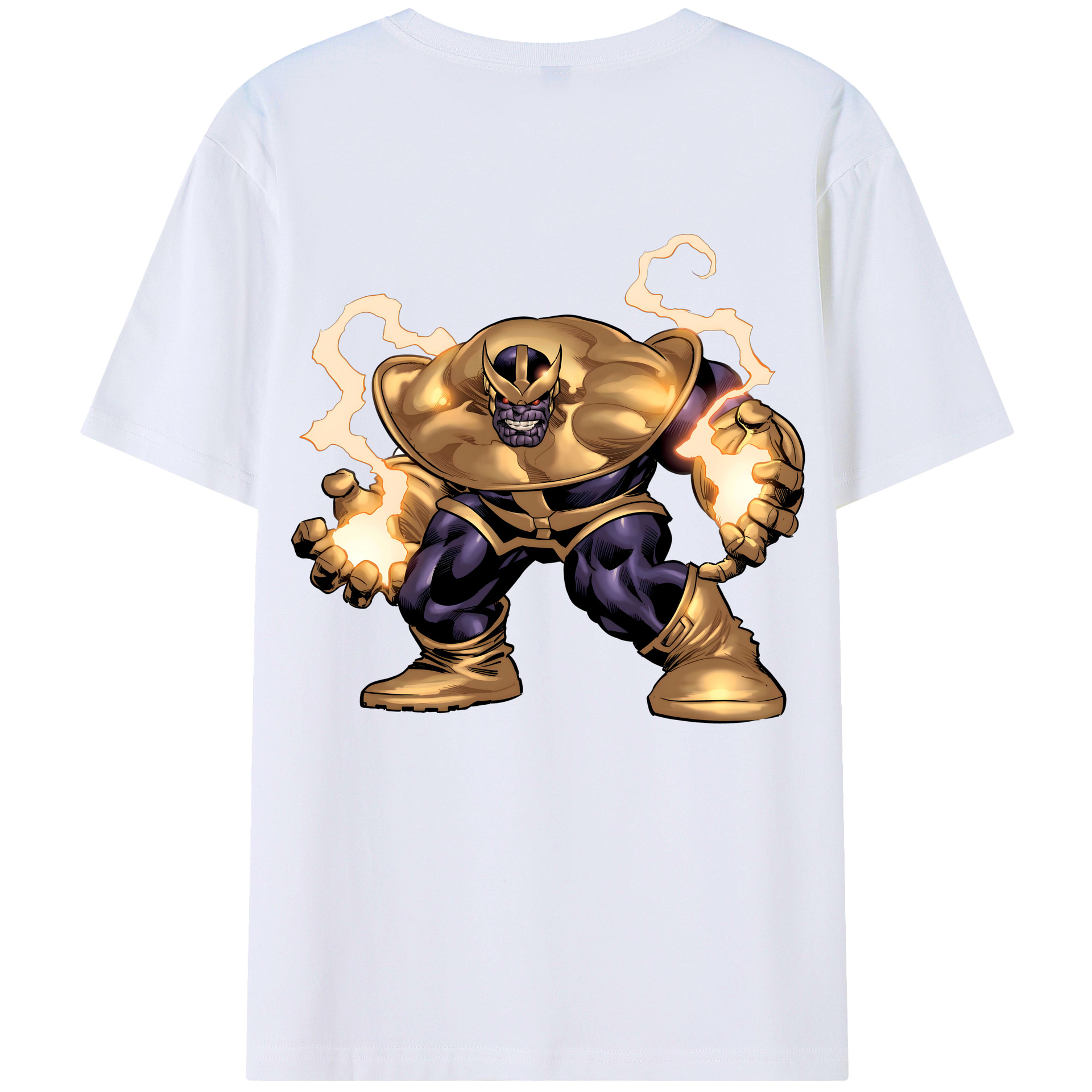 （画像用） アベンジャーズ The Avengers 綿100％ メンズ半袖Tシャツ（バックプリント） 通気性